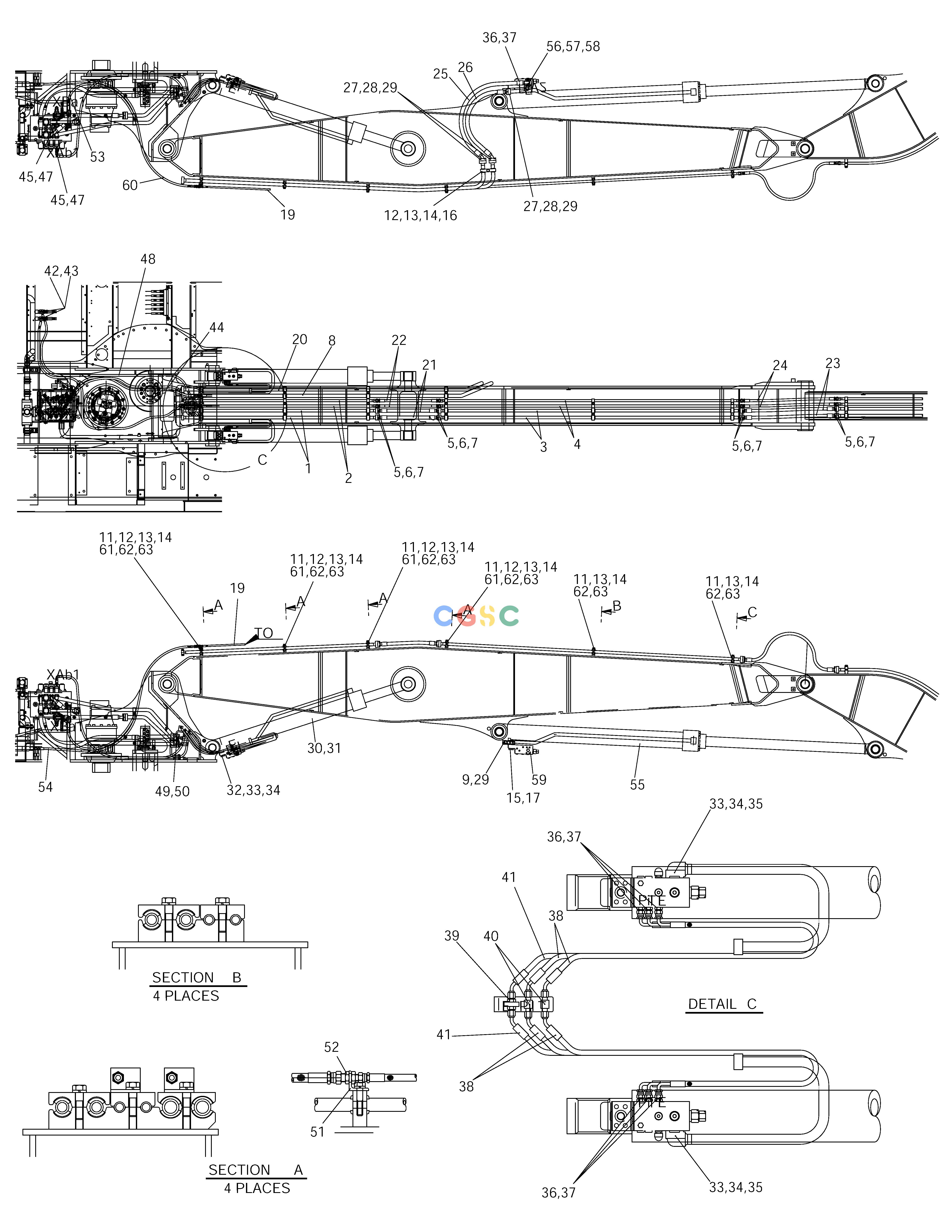 斗山零件查询BOOM PIPING-MATERIAL HANDLING SOLAR 210W-V Doosan parts catalog online