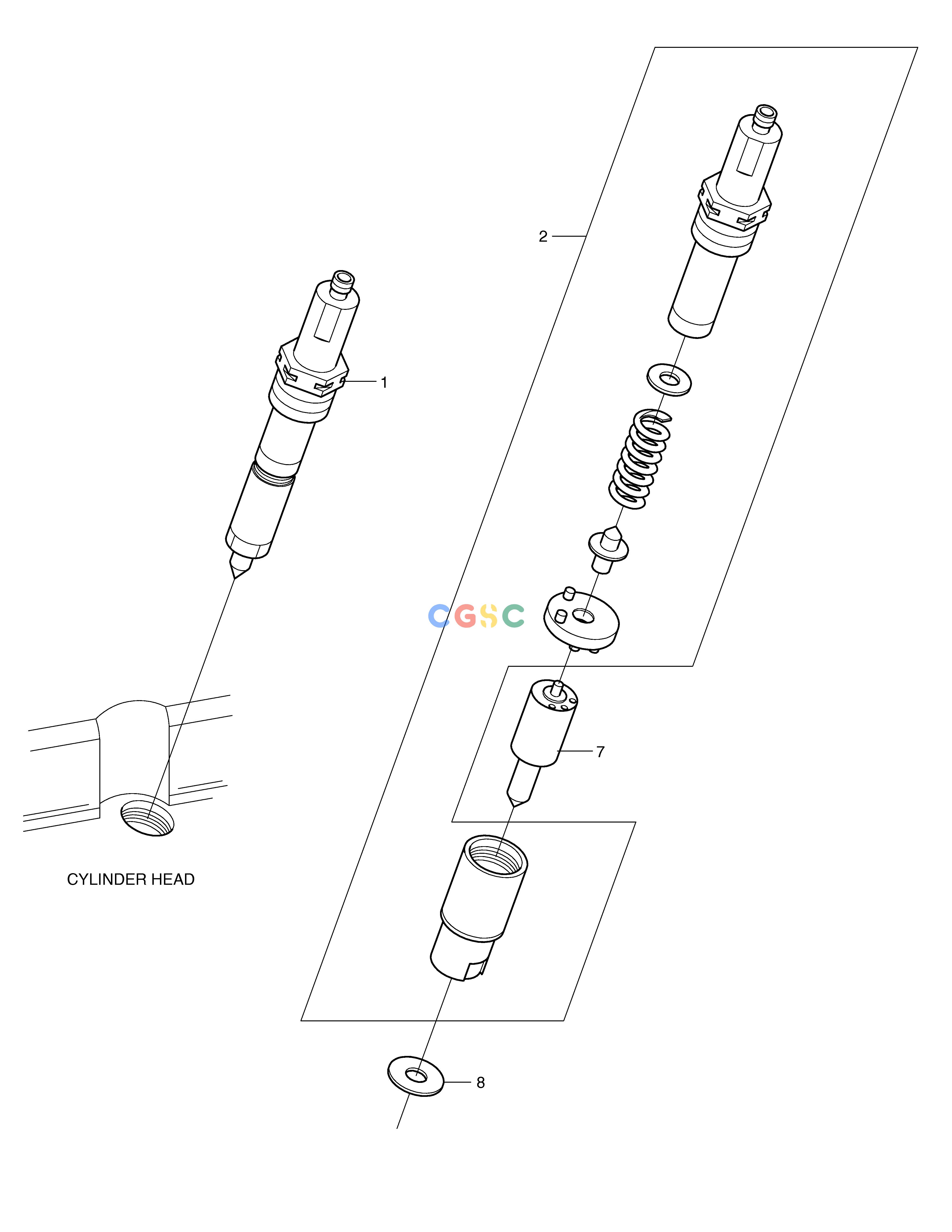 斗山零件查询NOZZLE & HOLDER MEGA 250-V (S/N 3001~) Doosan parts catalog online