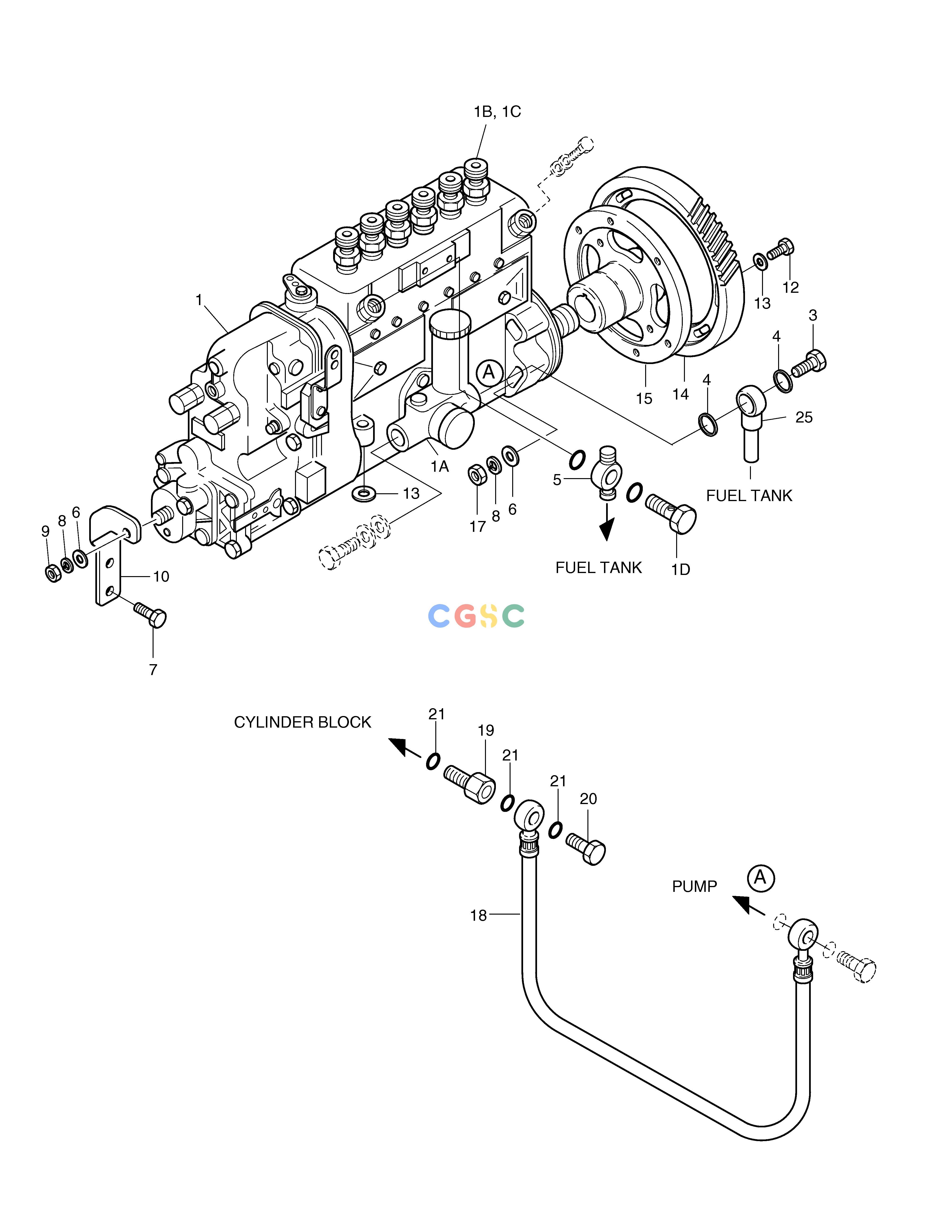 斗山零件查询INJECTION PUMP MEGA 250-V (S/N 3001~) Doosan parts catalog online