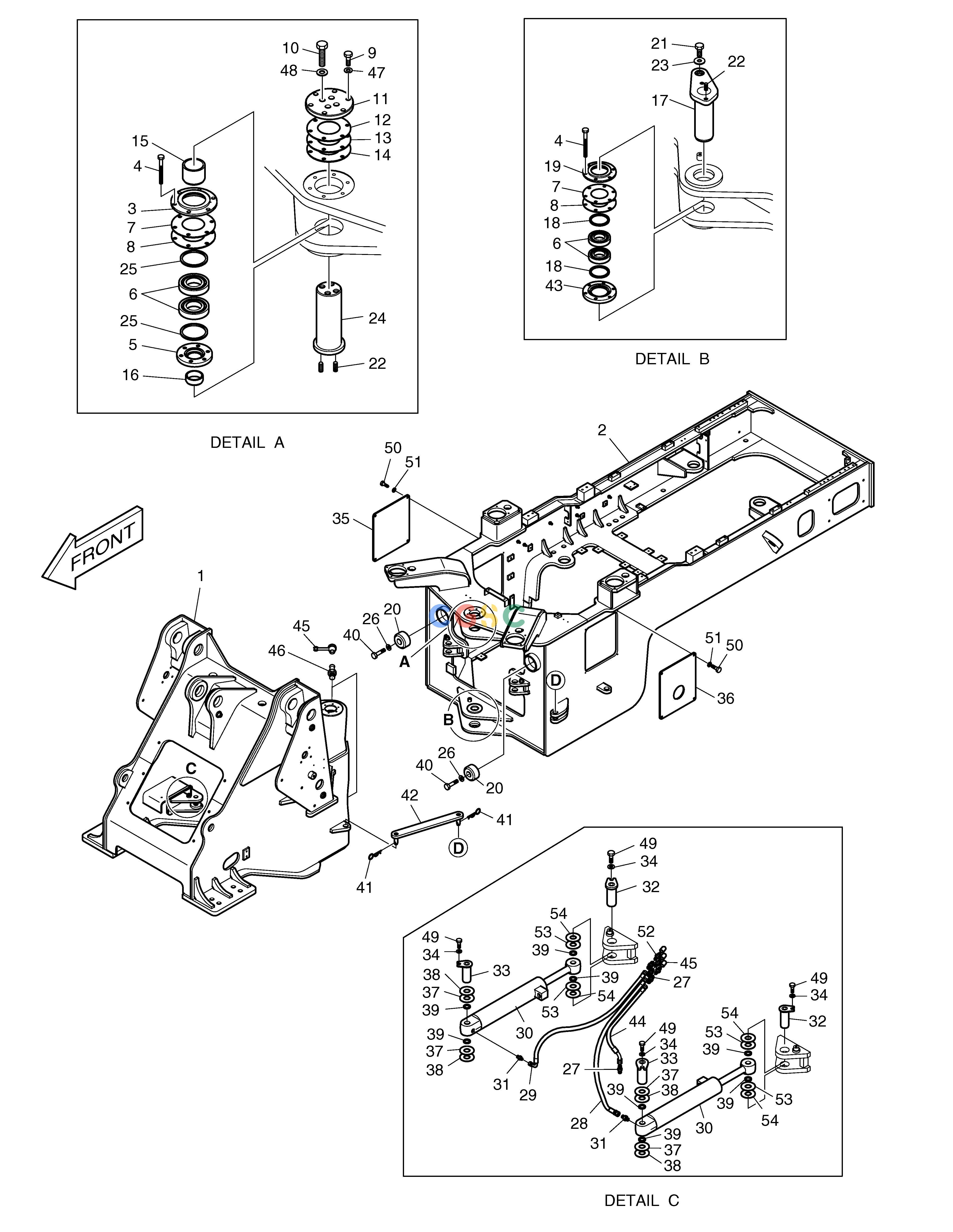 斗山零件查询FRAME MEGA 250-V (S/N 3001~) Doosan parts catalog online