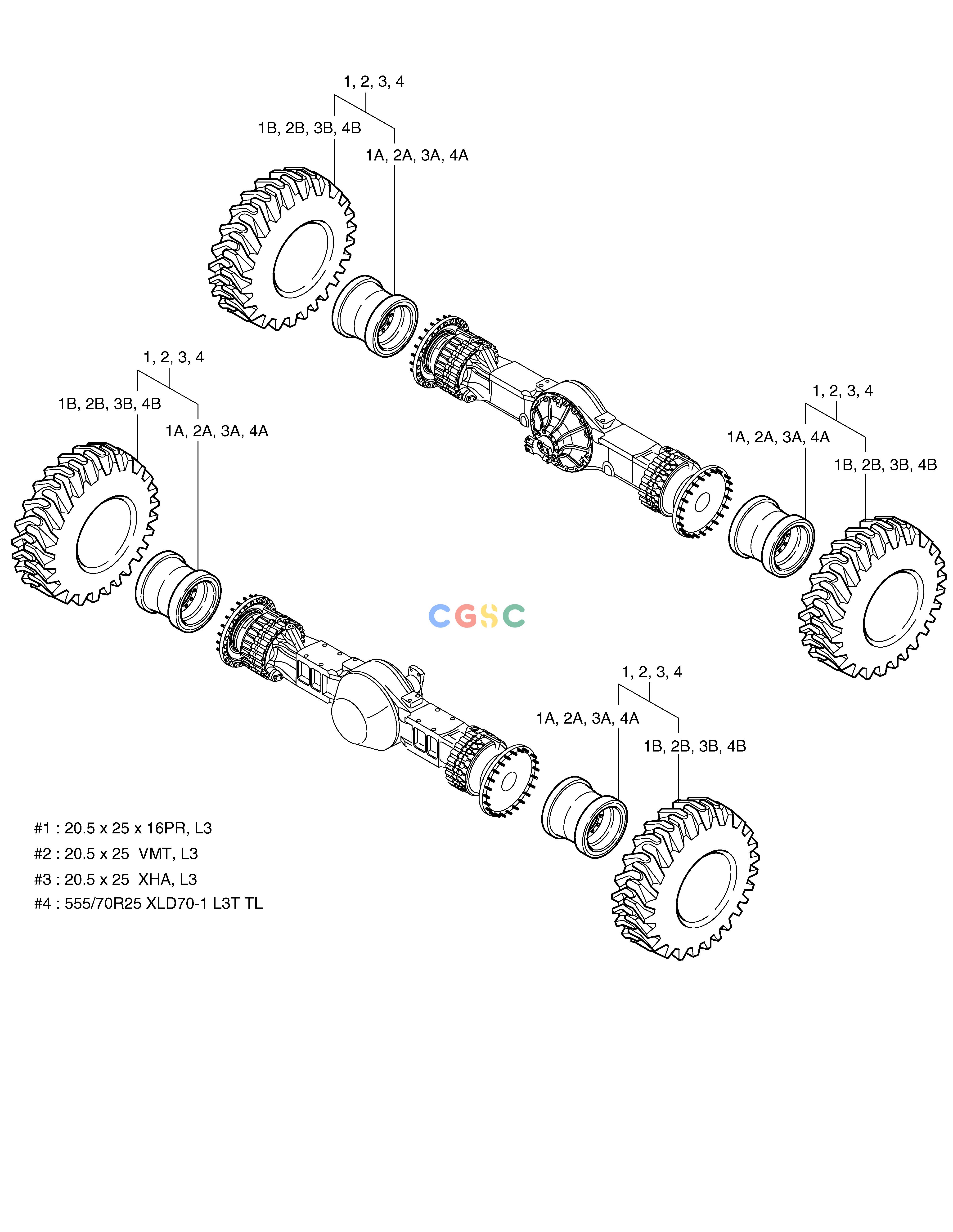 斗山零件查询WHEEL ASS'Y MEGA 250-V (S/N 3001~) Doosan parts catalog online