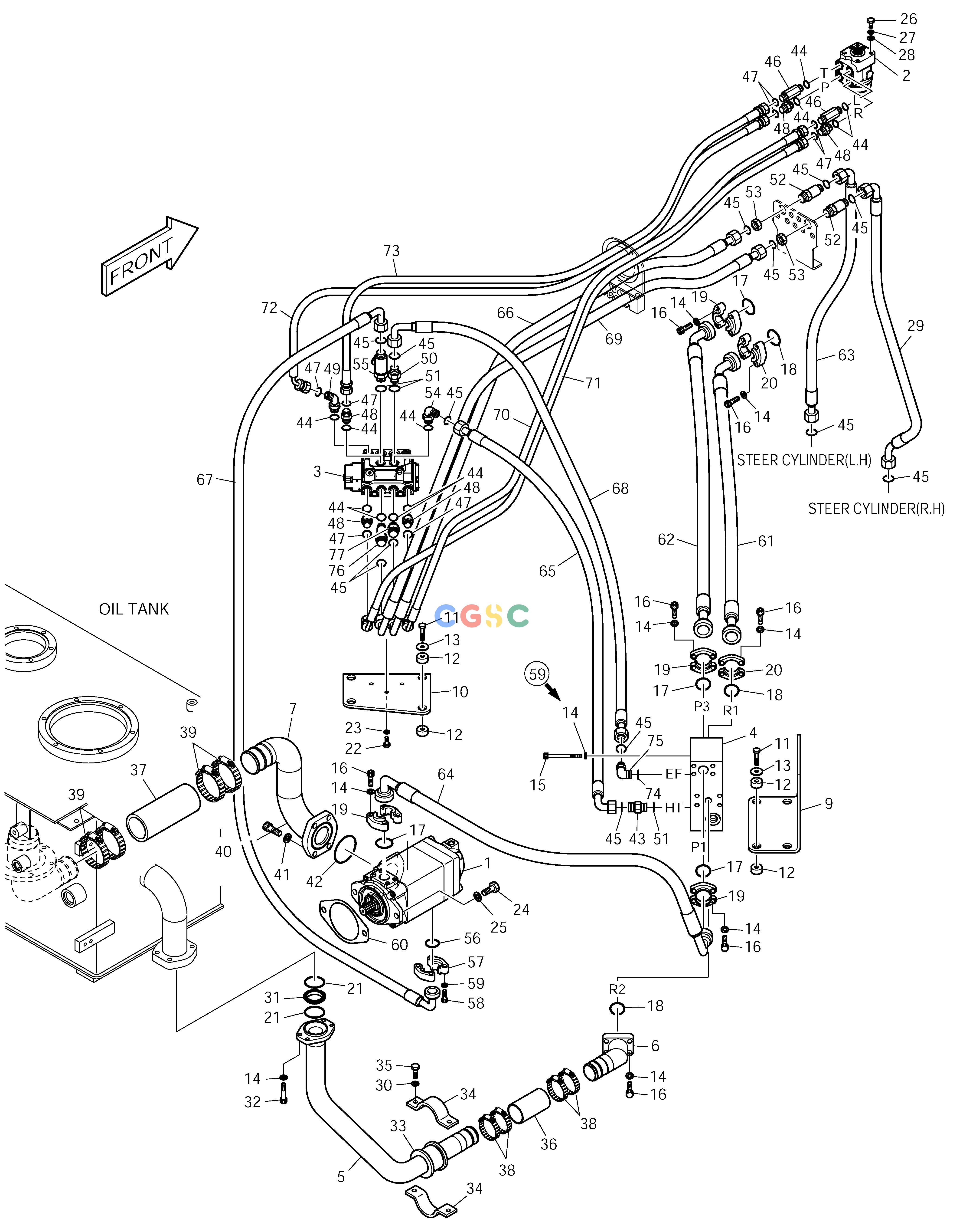 斗山零件查询MAIN PIPING MEGA 250-V (S/N 3001~) Doosan parts catalog online