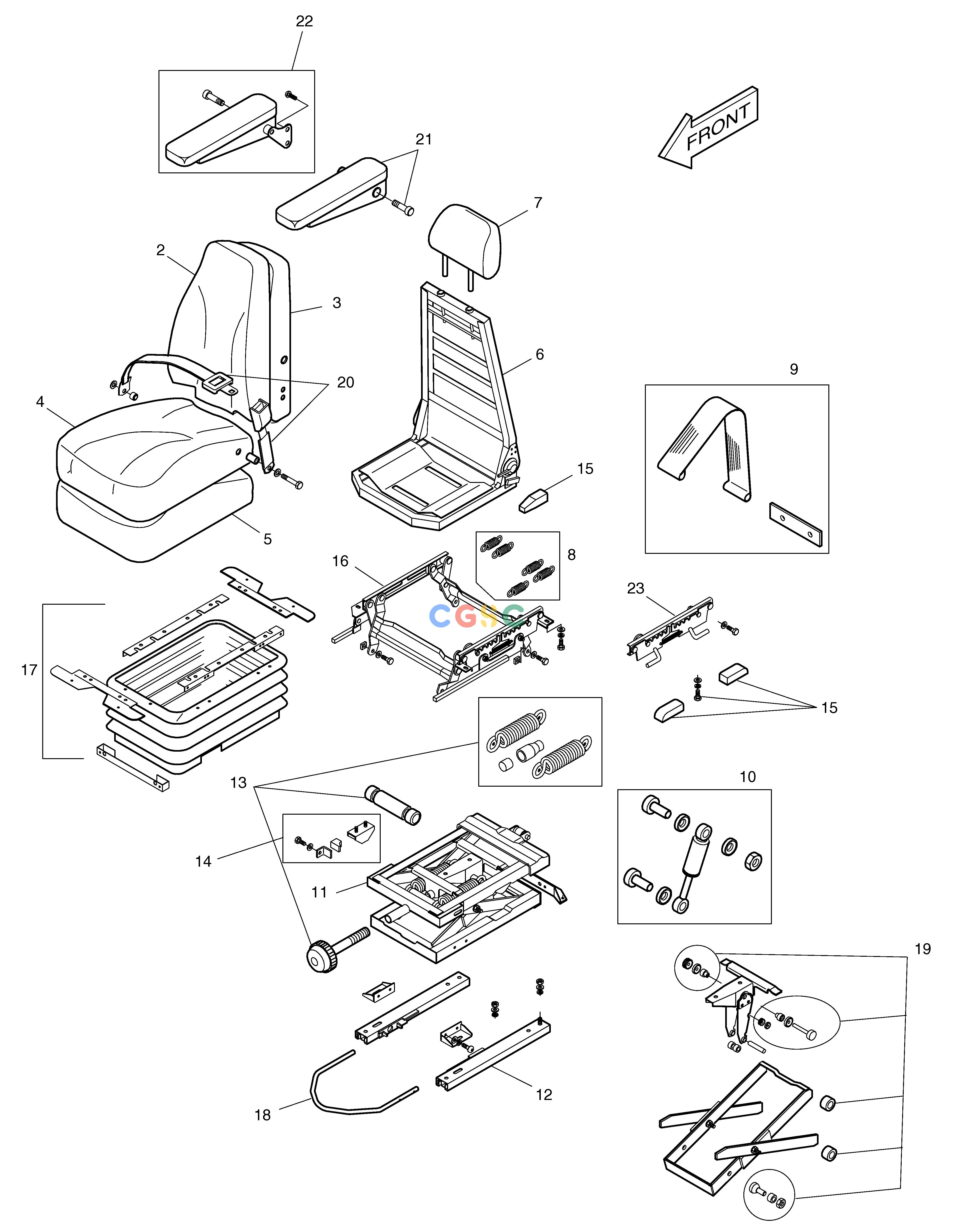 斗山零件查询SEAT MEGA 250-V (S/N 3001~) Doosan parts catalog online