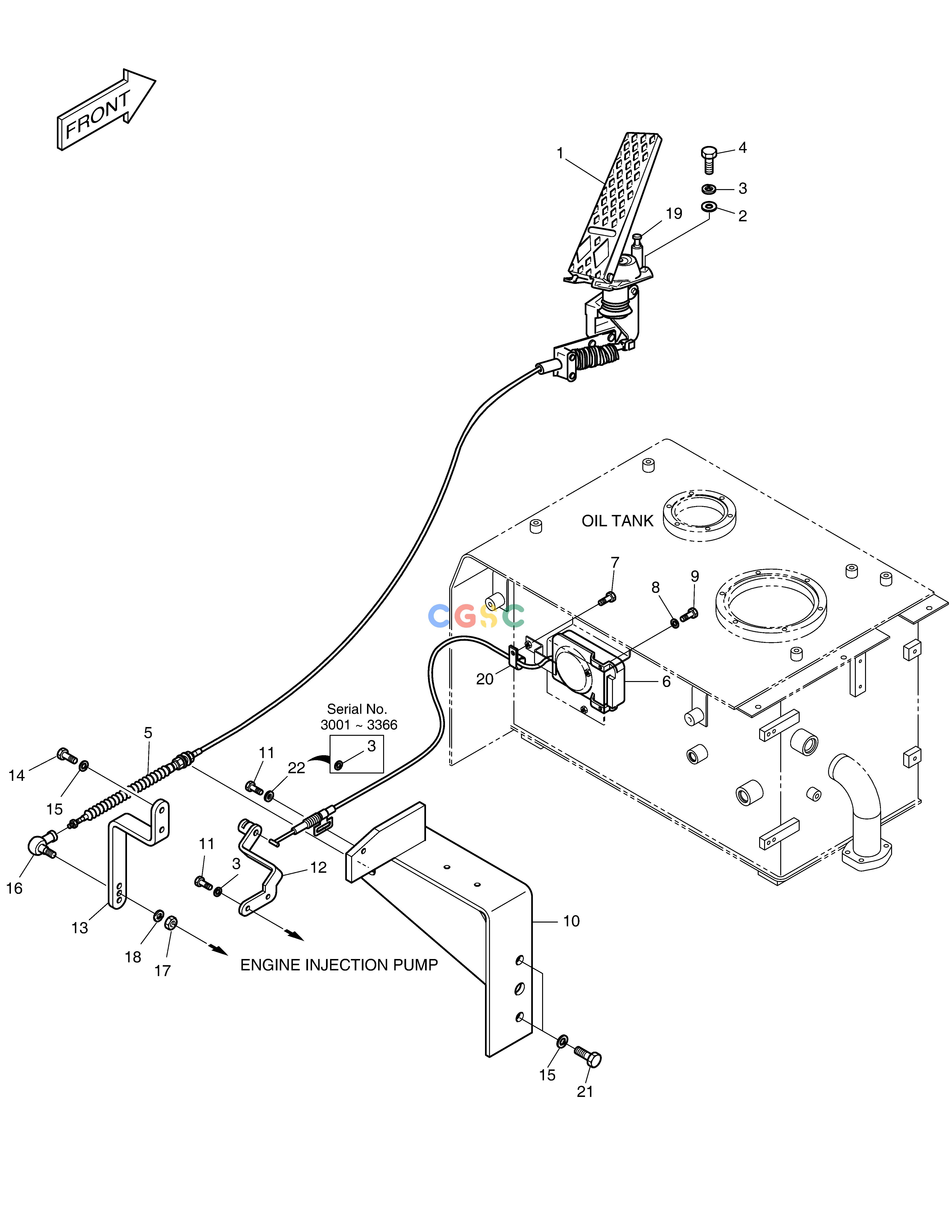 斗山零件查询ENGINE CONTROL ASS'Y MEGA 250-V (S/N 3001~) Doosan parts catalog online