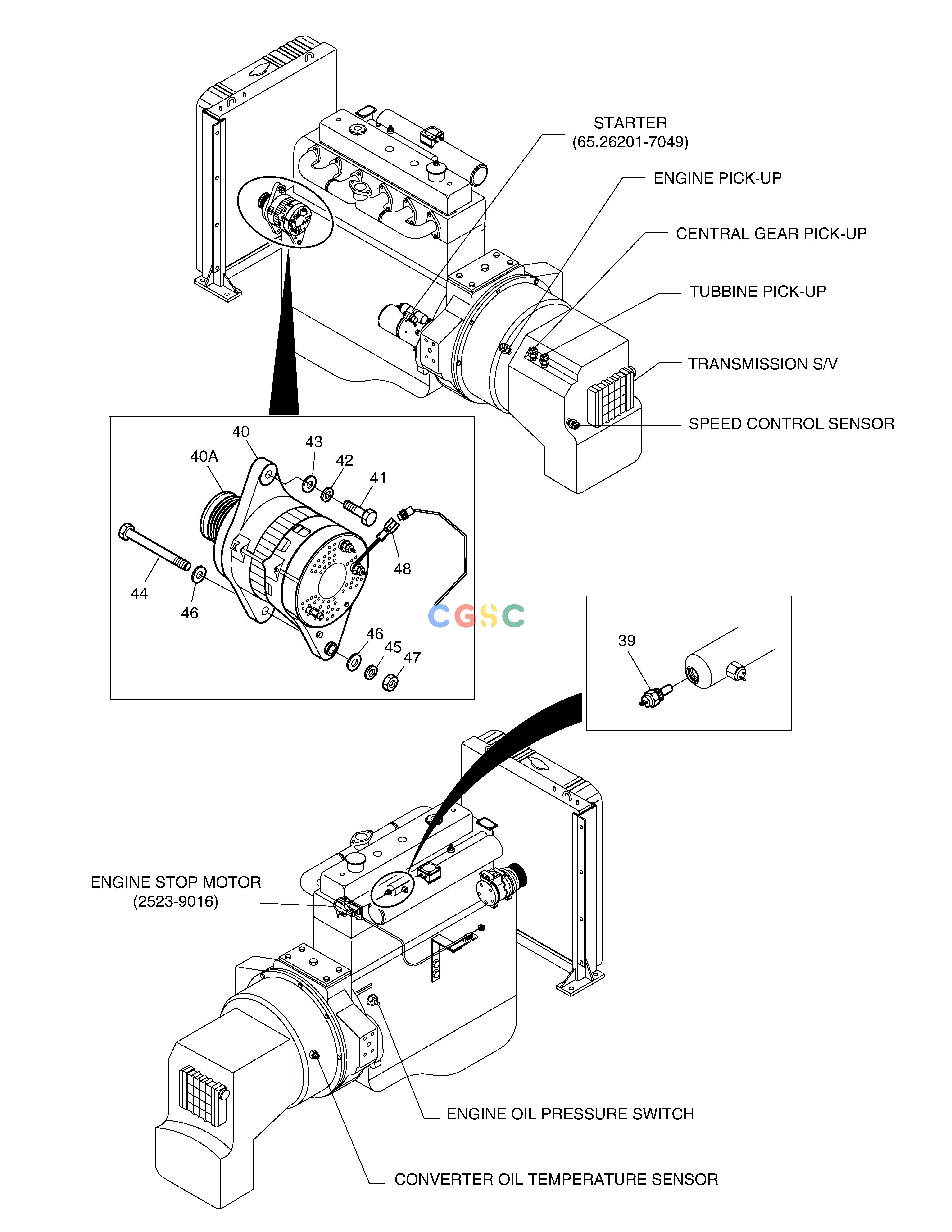 斗山零件查询ELECTRIC PARTS(5) - ENGINE MEGA 250-V (S/N 3001~) Doosan parts catalog online