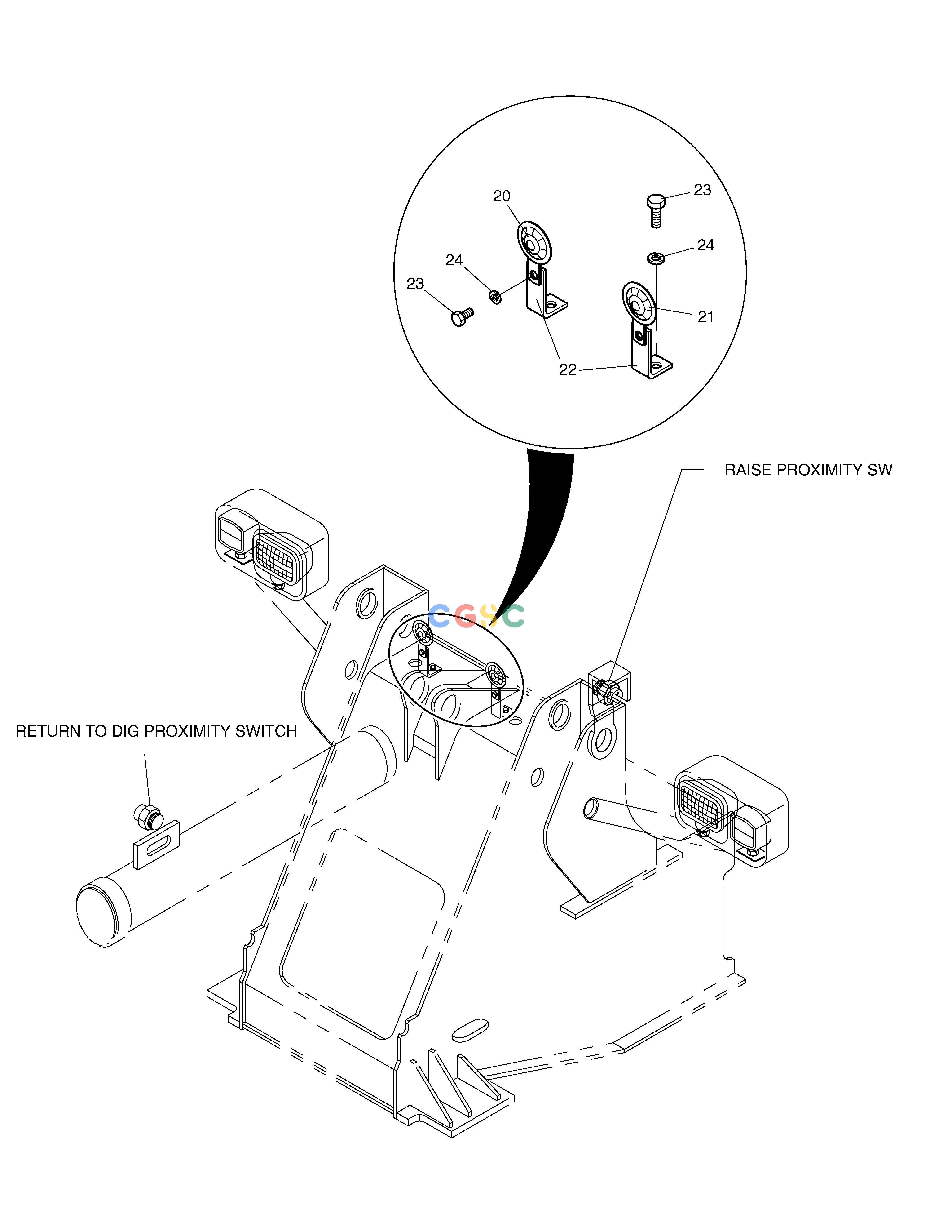 斗山零件查询ELECTRIC PARTS(6) - FRONT PARTS MEGA 250-V (S/N 3001~) Doosan parts catalog online
