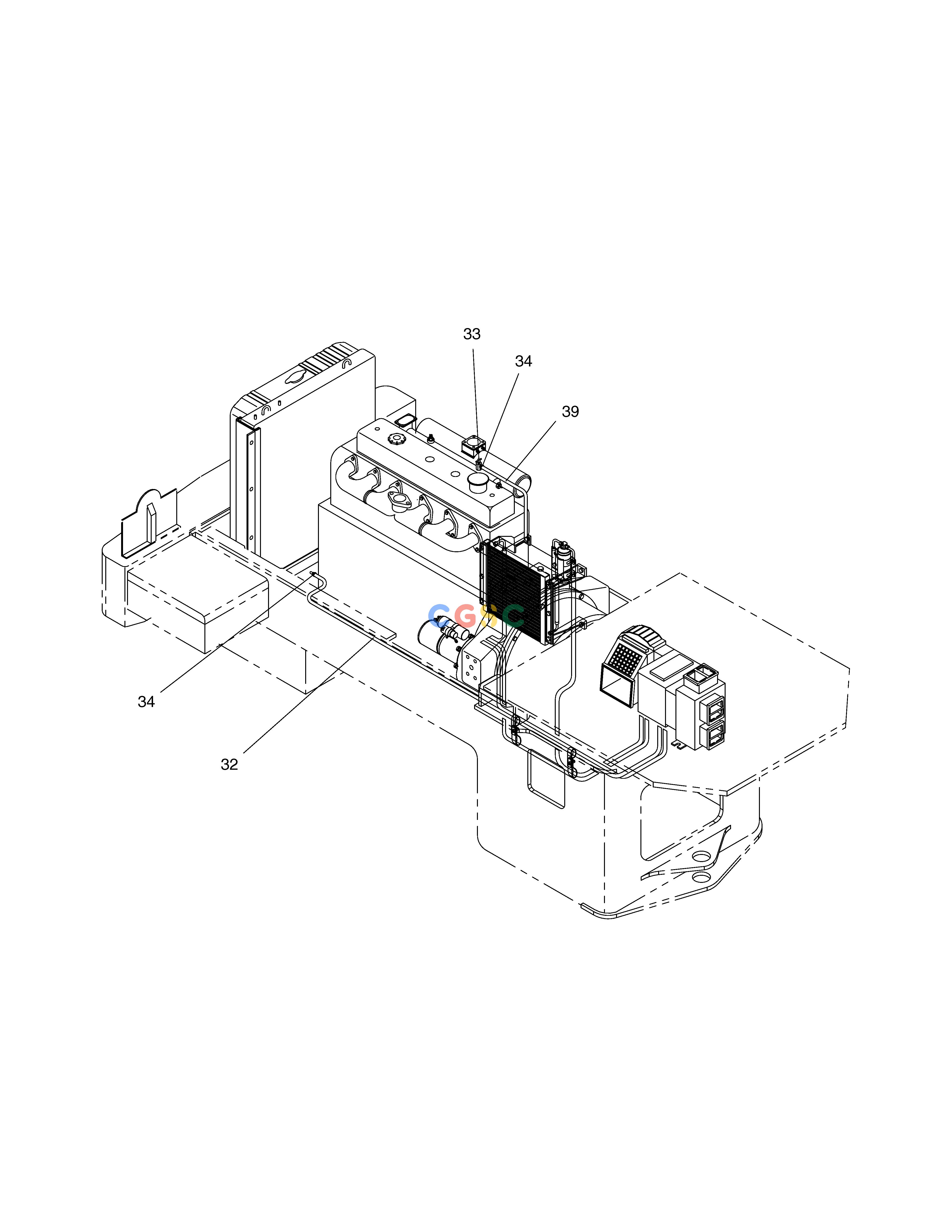 斗山零件查询HEATER PIPING MEGA 250-V (S/N 3001~) Doosan parts catalog online