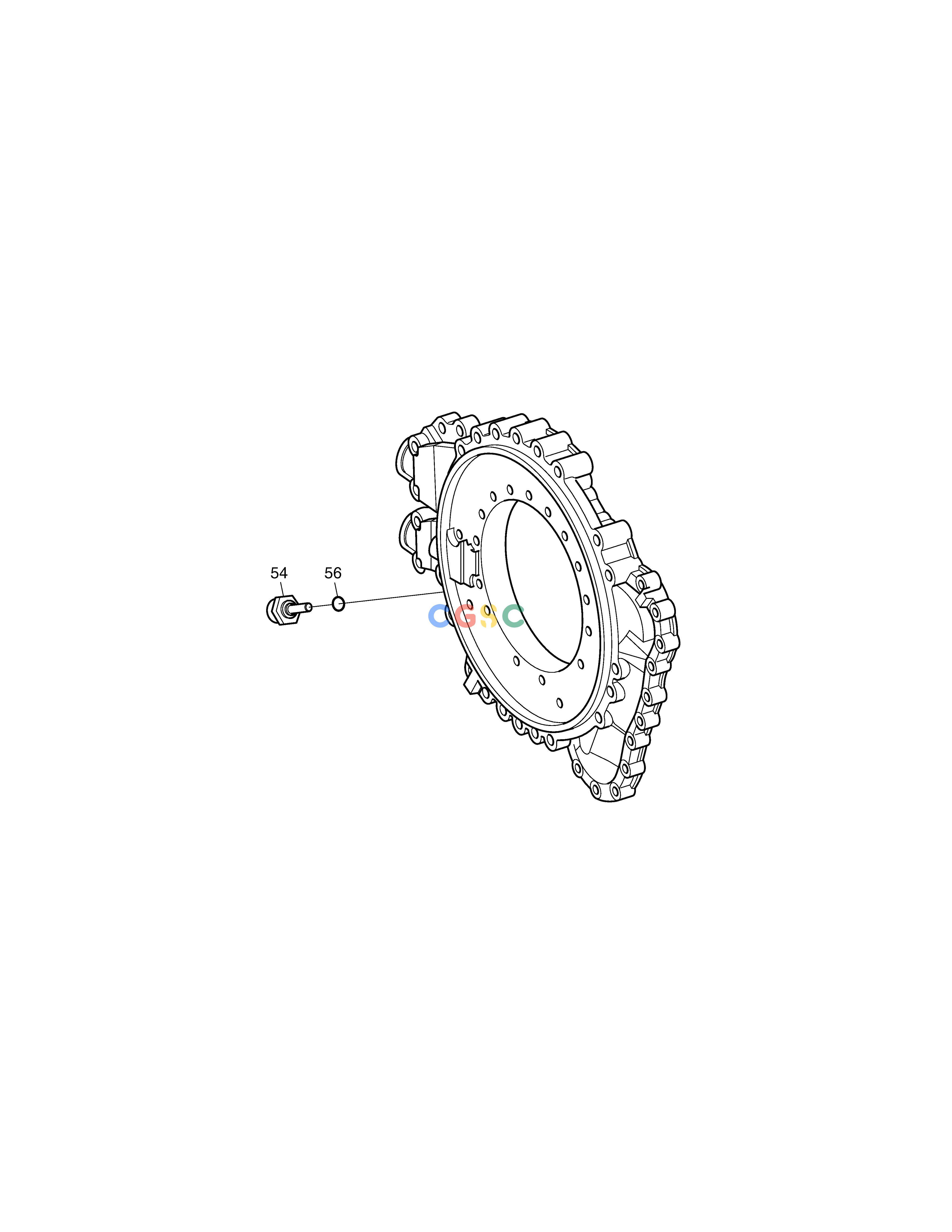 斗山零件查询TEMPERATURE SENSOR - T/MISSION MEGA 250-V (S/N 3001~) Doosan parts catalog online