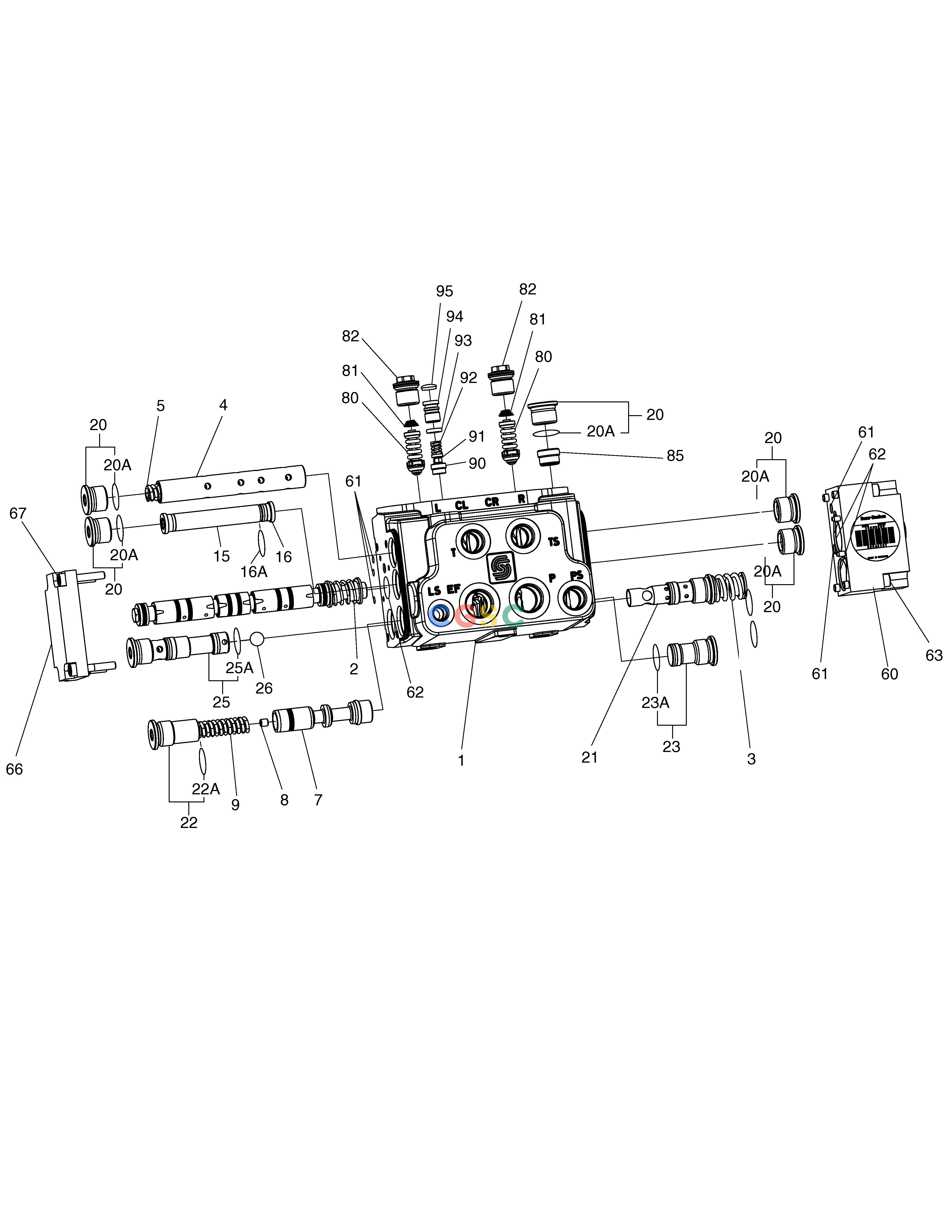 斗山零件查询EHPS VALVE MEGA 250-V (S/N 3001~) Doosan parts catalog online