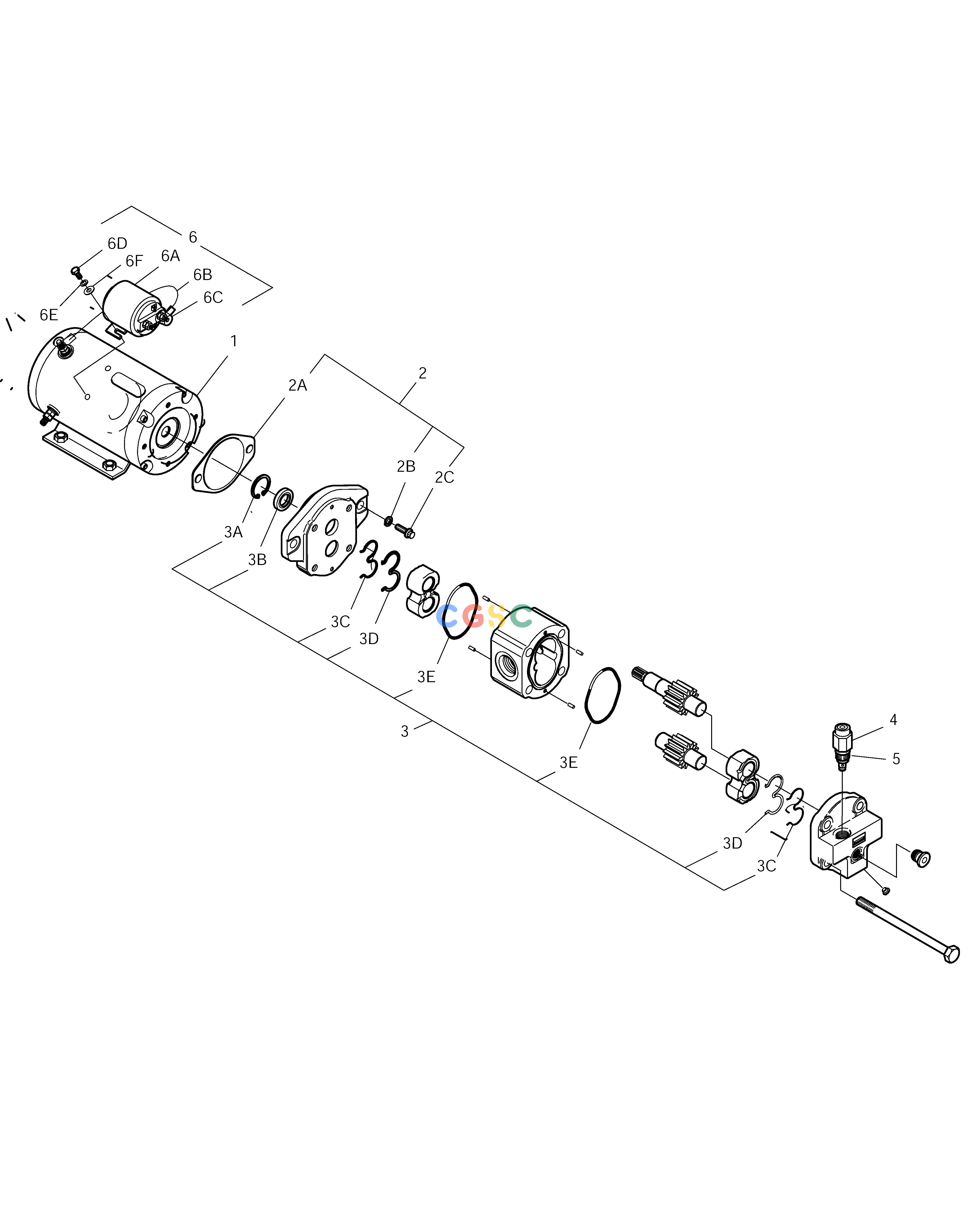 斗山零件查询EMERGENCY STEERING PUMP MEGA 250-V (S/N 3001~) Doosan parts catalog online