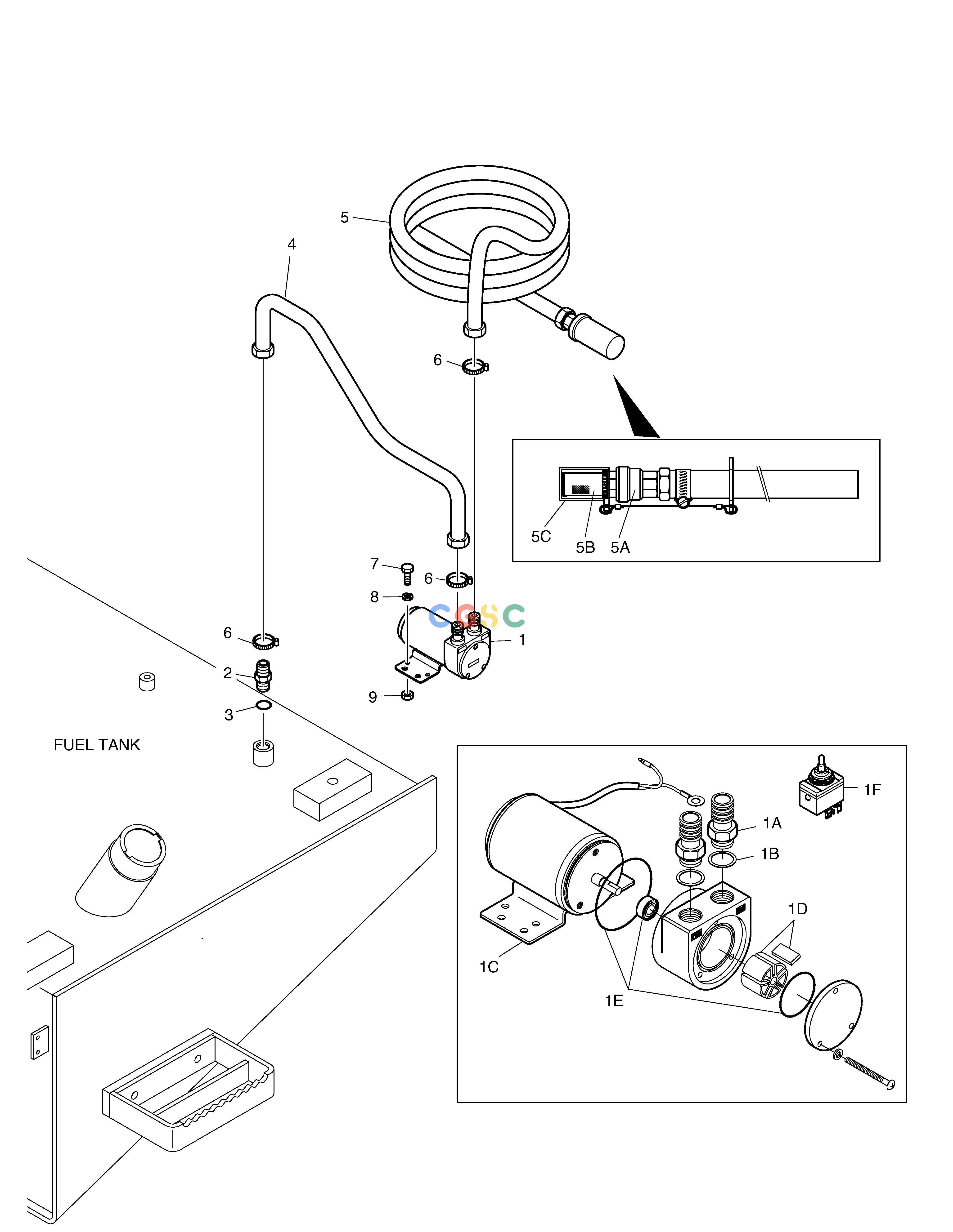 斗山零件查询FUEL FILLER PUMP MEGA 250-V (S/N 3001~) Doosan parts catalog online