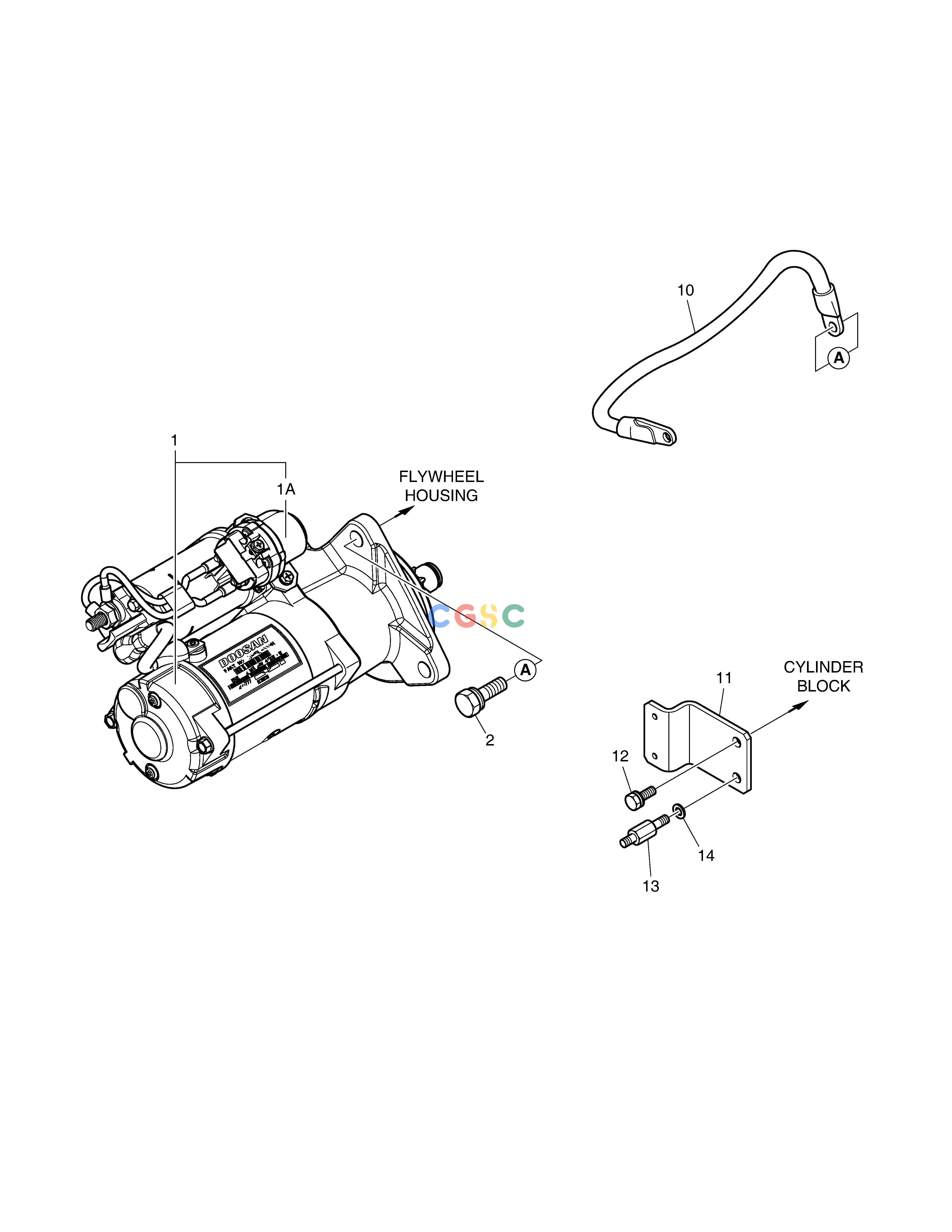 斗山零件查询STARTER SOLAR 230LC-V Doosan parts catalog online