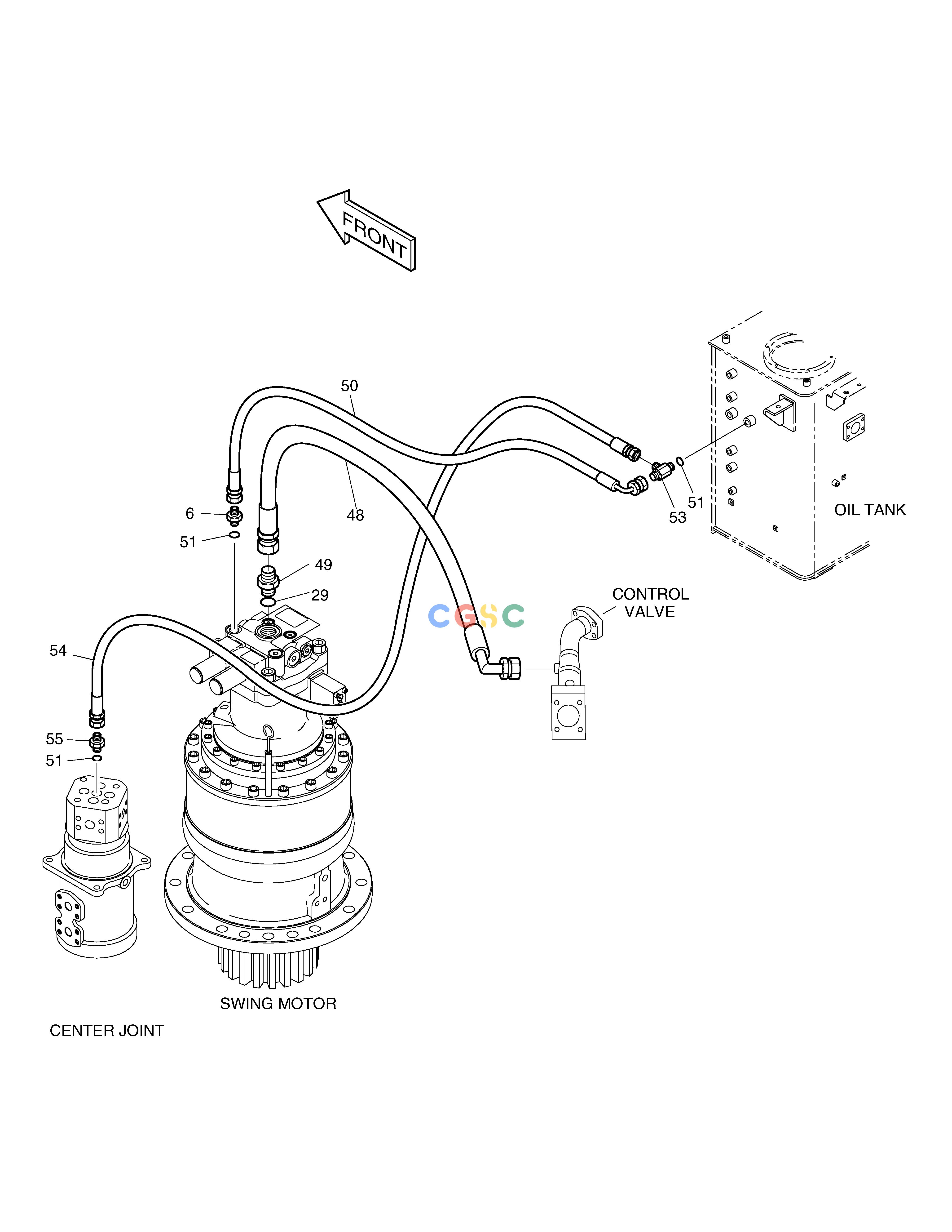 斗山零件查询OIL COOLER PIPING(3) SOLAR 230LC-V Doosan parts catalog online