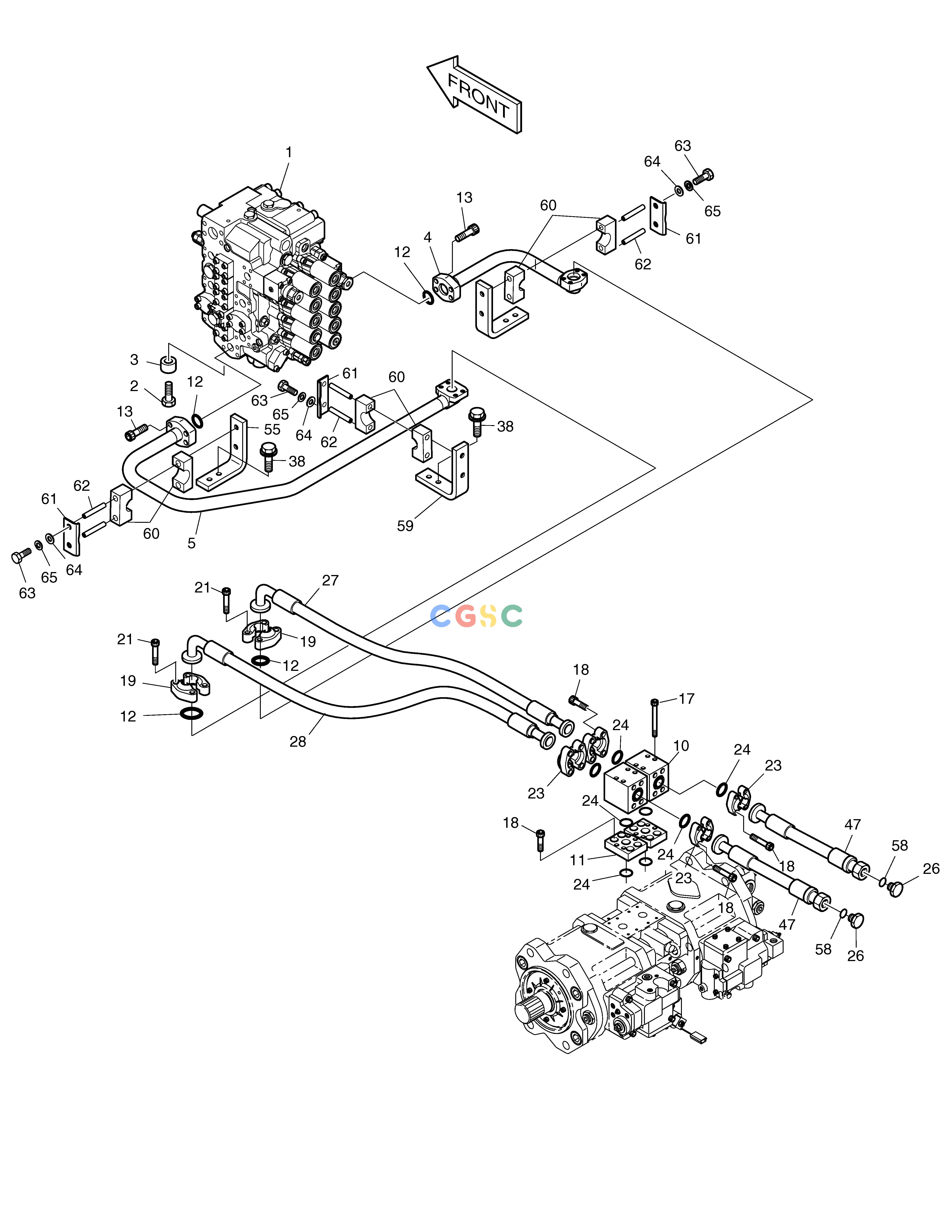 斗山零件查询MAIN PIPING(1) SOLAR 230LC-V Doosan parts catalog online