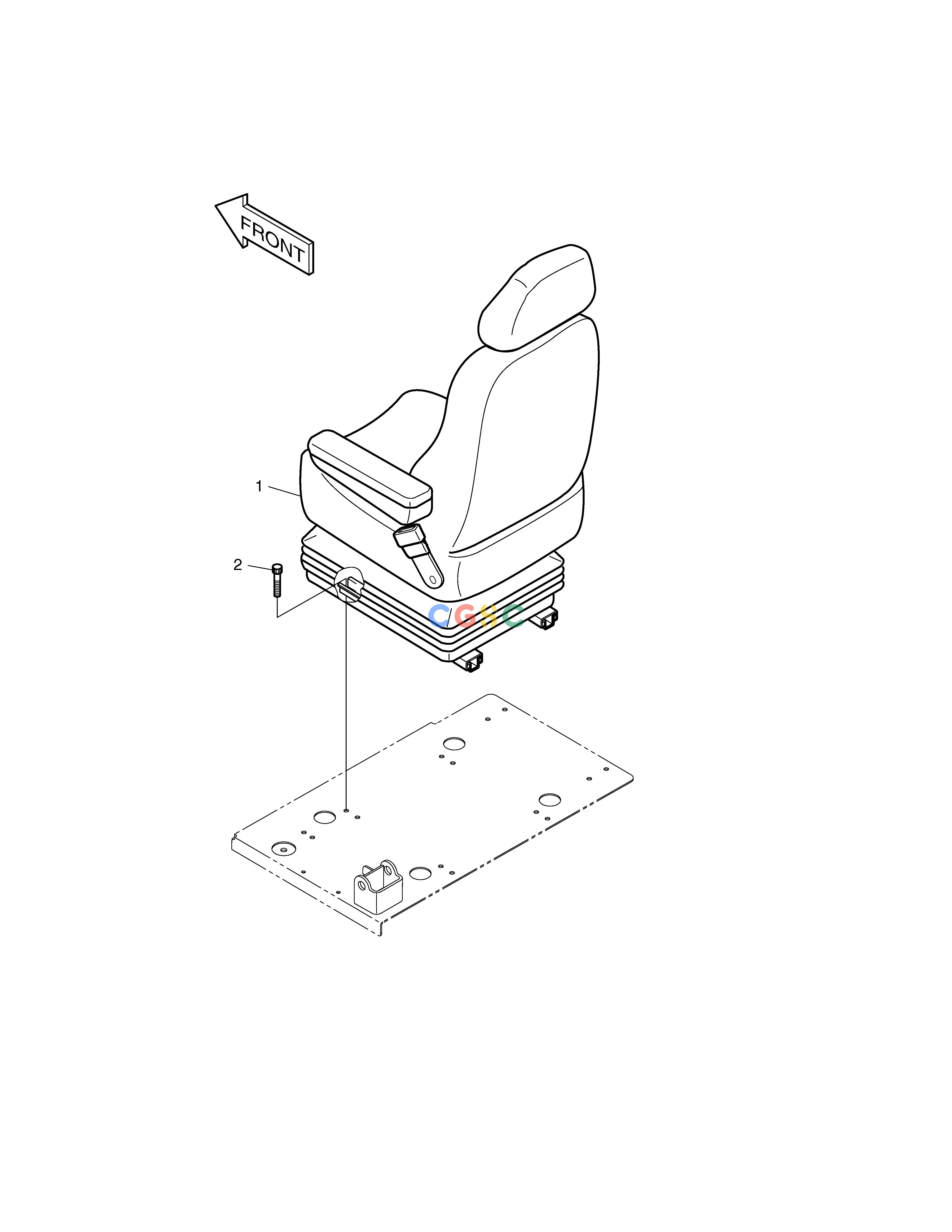 斗山零件查询SEAT MOUNTING SOLAR 230LC-V Doosan parts catalog online