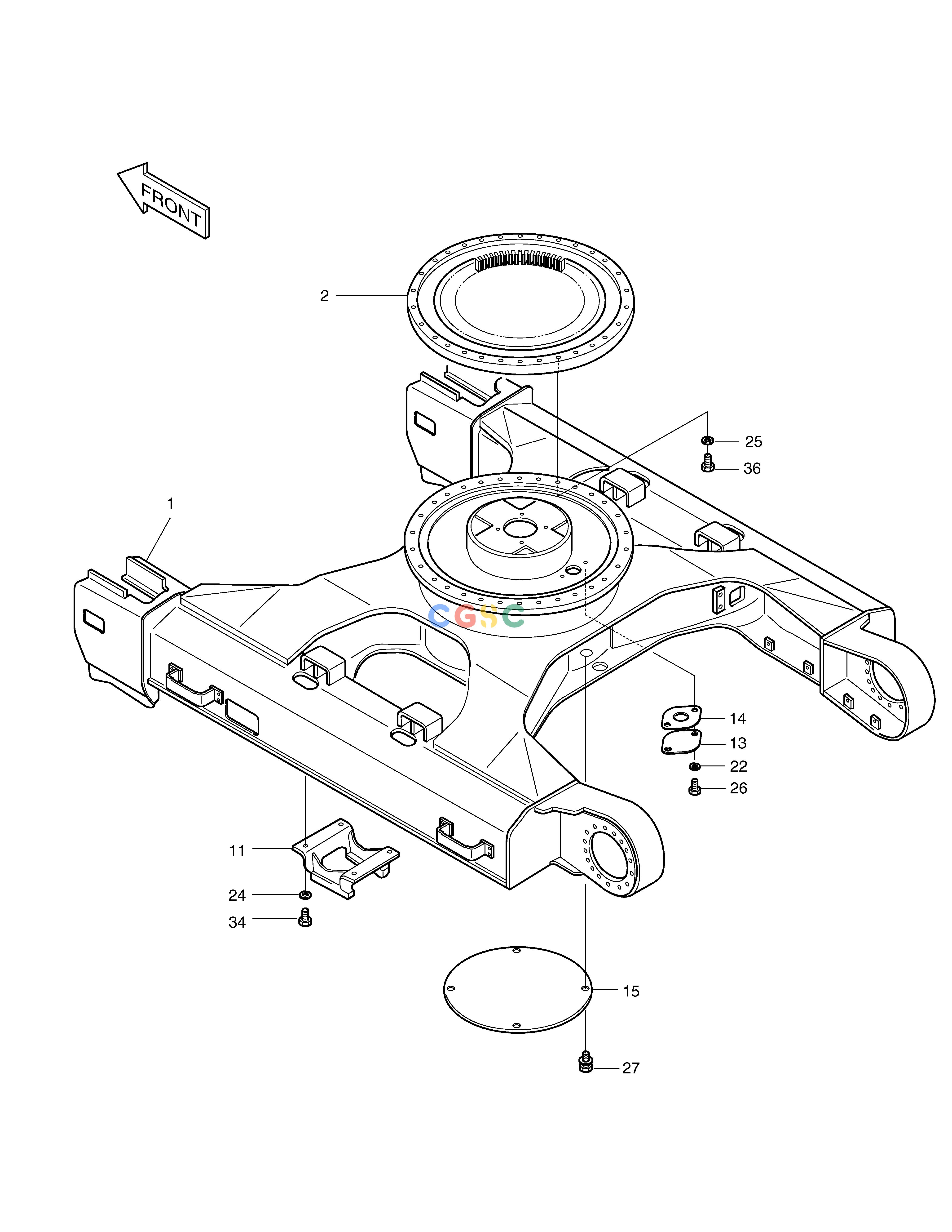 斗山零件查询TRACK FRAME SOLAR 230LC-V Doosan parts catalog online