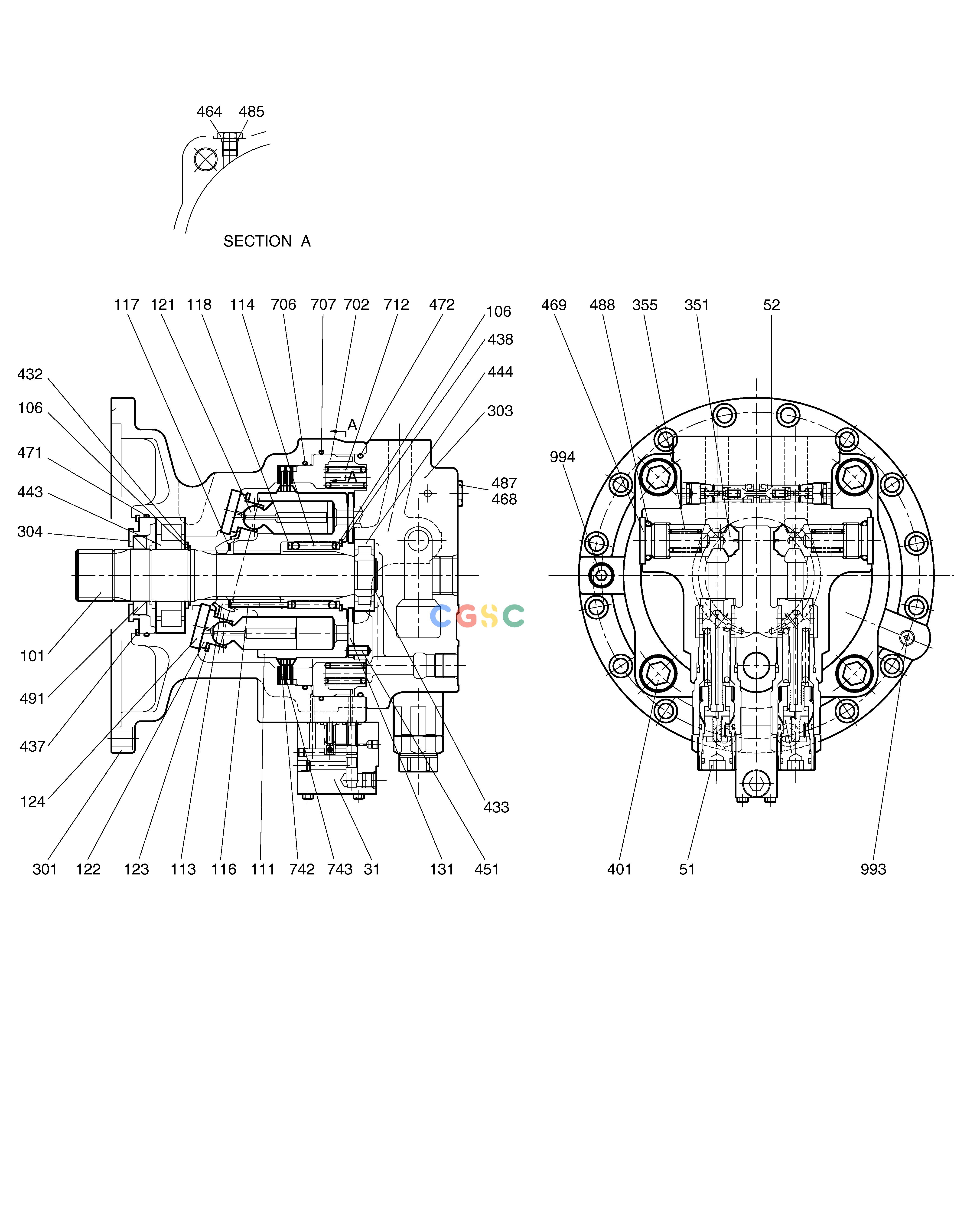 斗山零件查询SWING MOTOR SOLAR 230LC-V Doosan parts catalog online