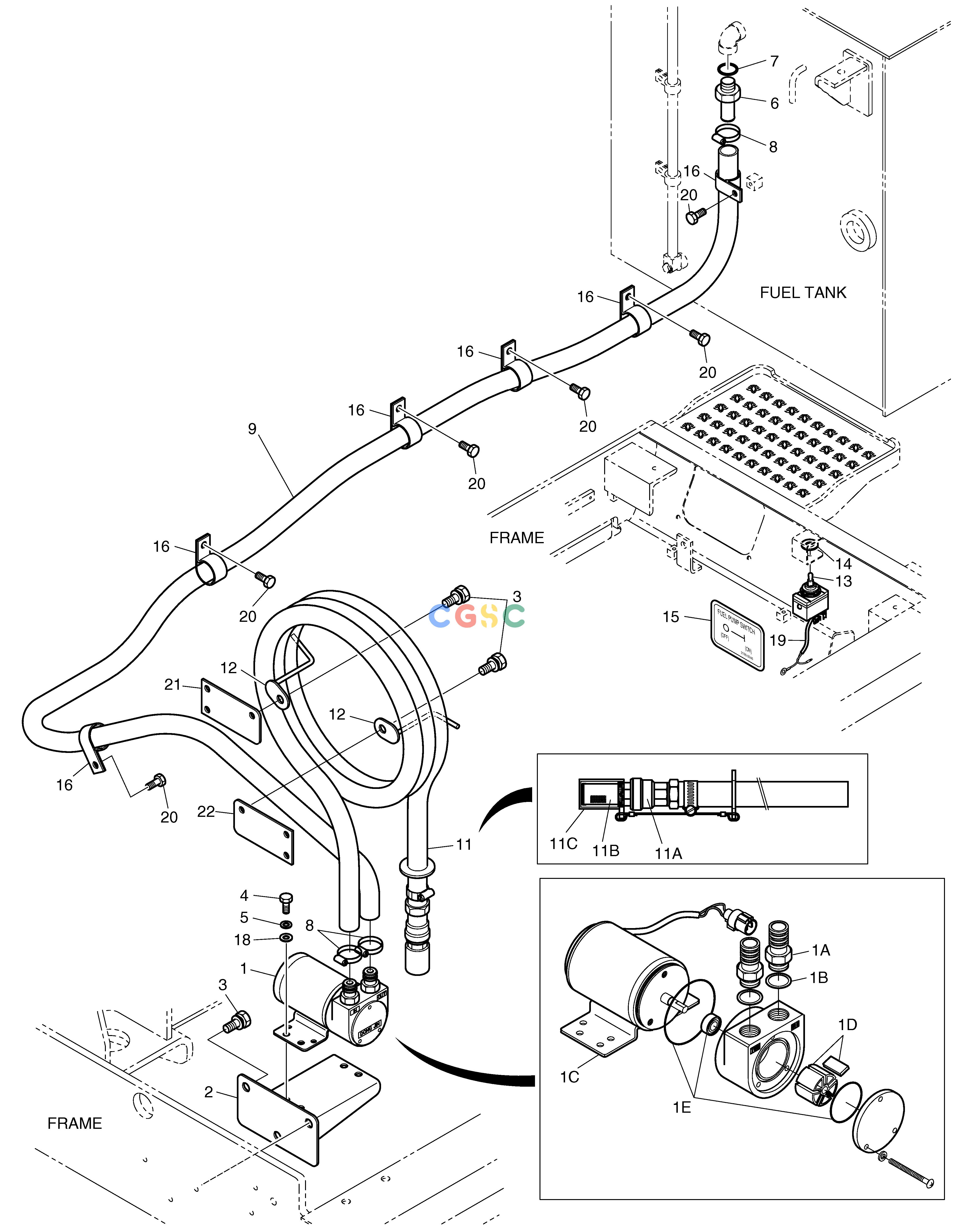 斗山零件查询FUEL FILLER PUMP ASS'Y SOLAR 230LC-V Doosan parts catalog online