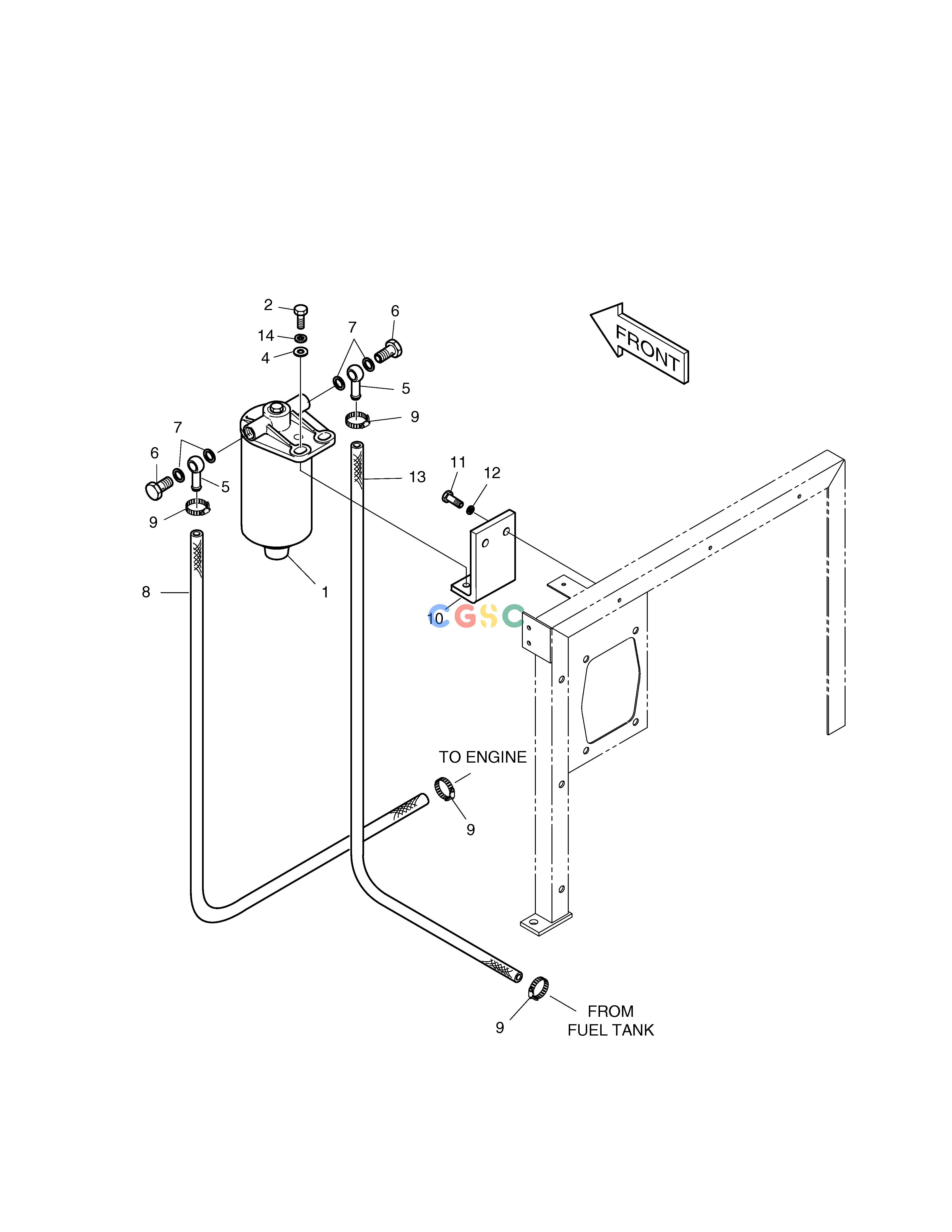 斗山零件查询DOUBLE FUEL FILTER ASS'Y SOLAR 230LC-V Doosan parts catalog online