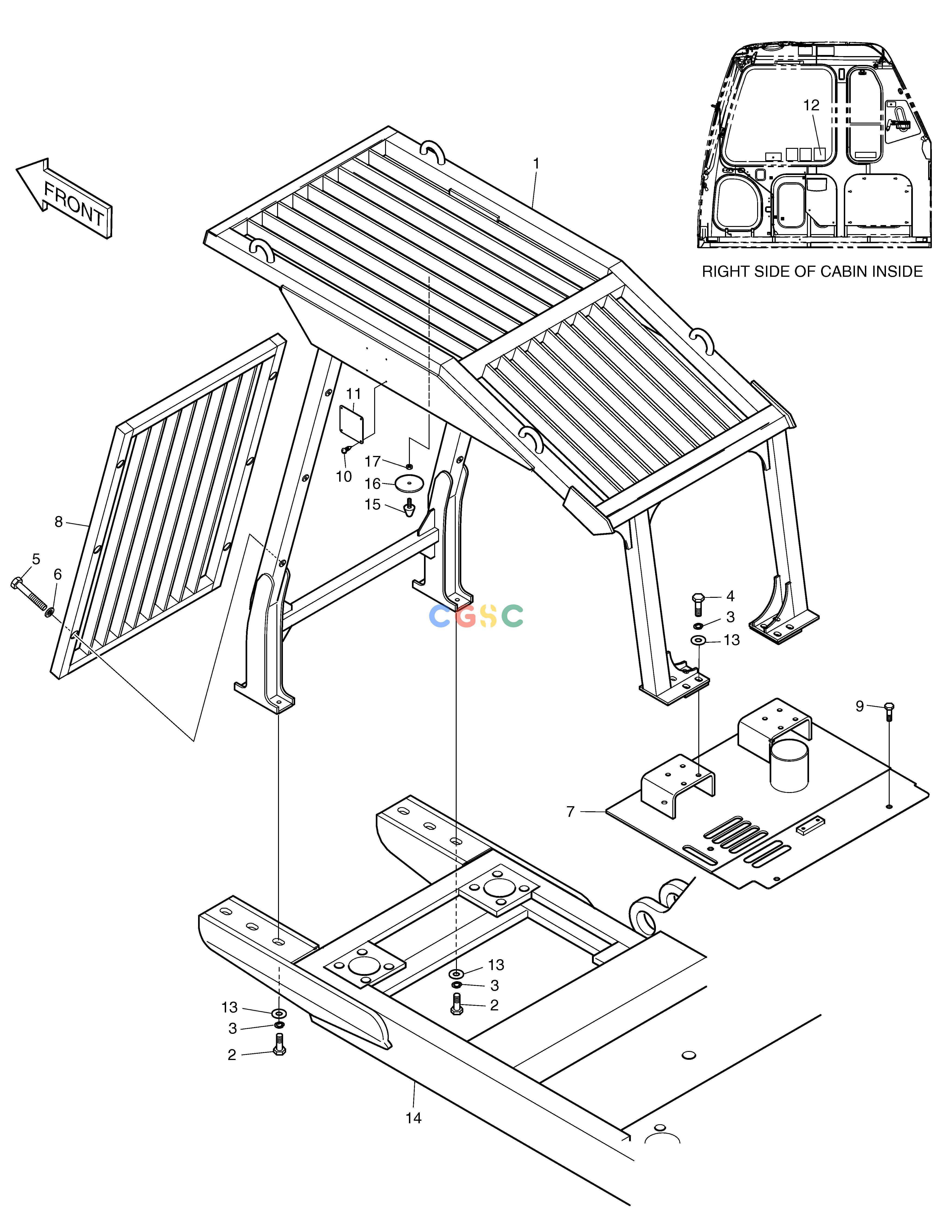 斗山零件查询F.O.G.S GUARD SOLAR 230LC-V Doosan parts catalog online