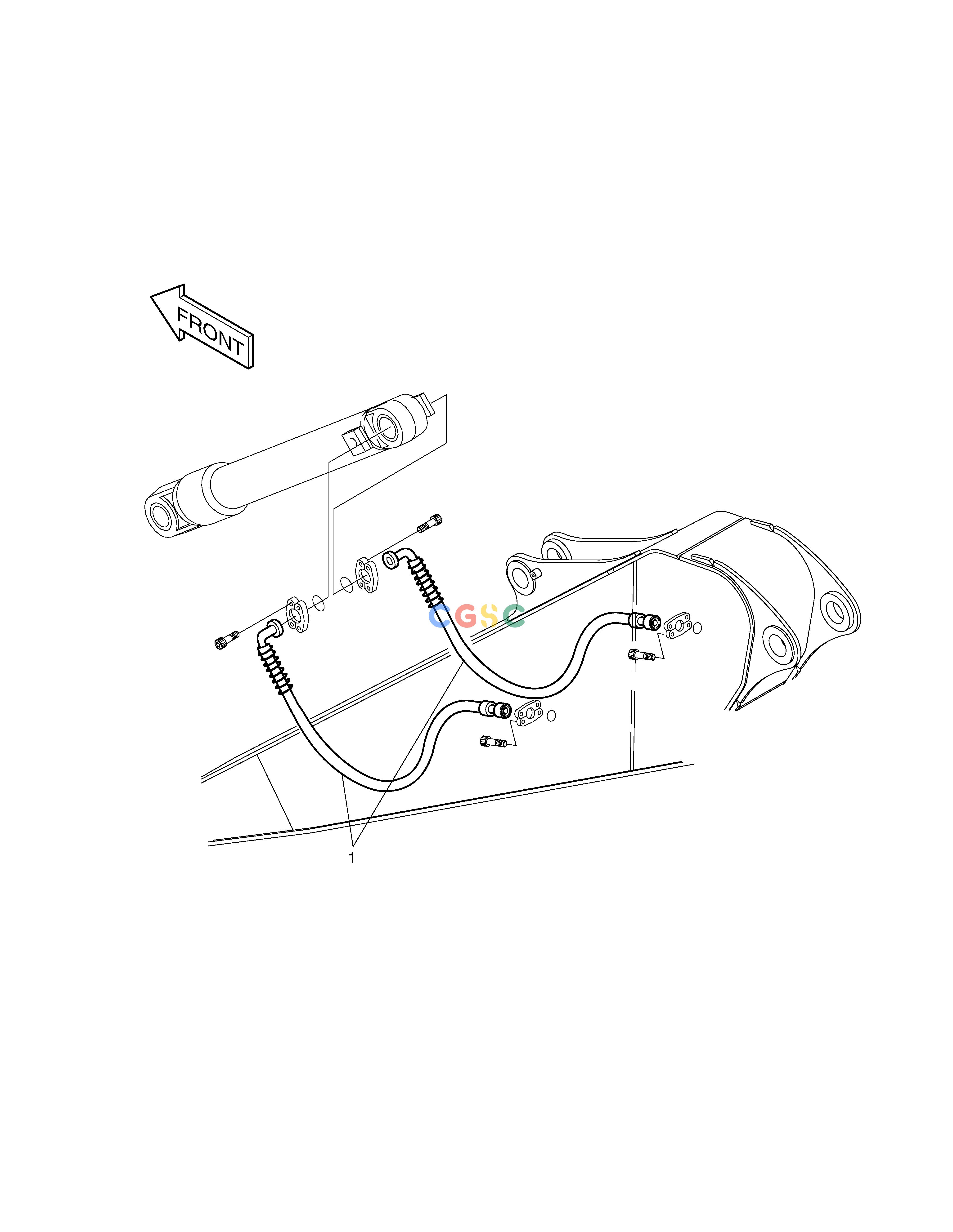 斗山零件查询ARM PIPING-ARM 2.4m SOLAR 230LC-V Doosan parts catalog online