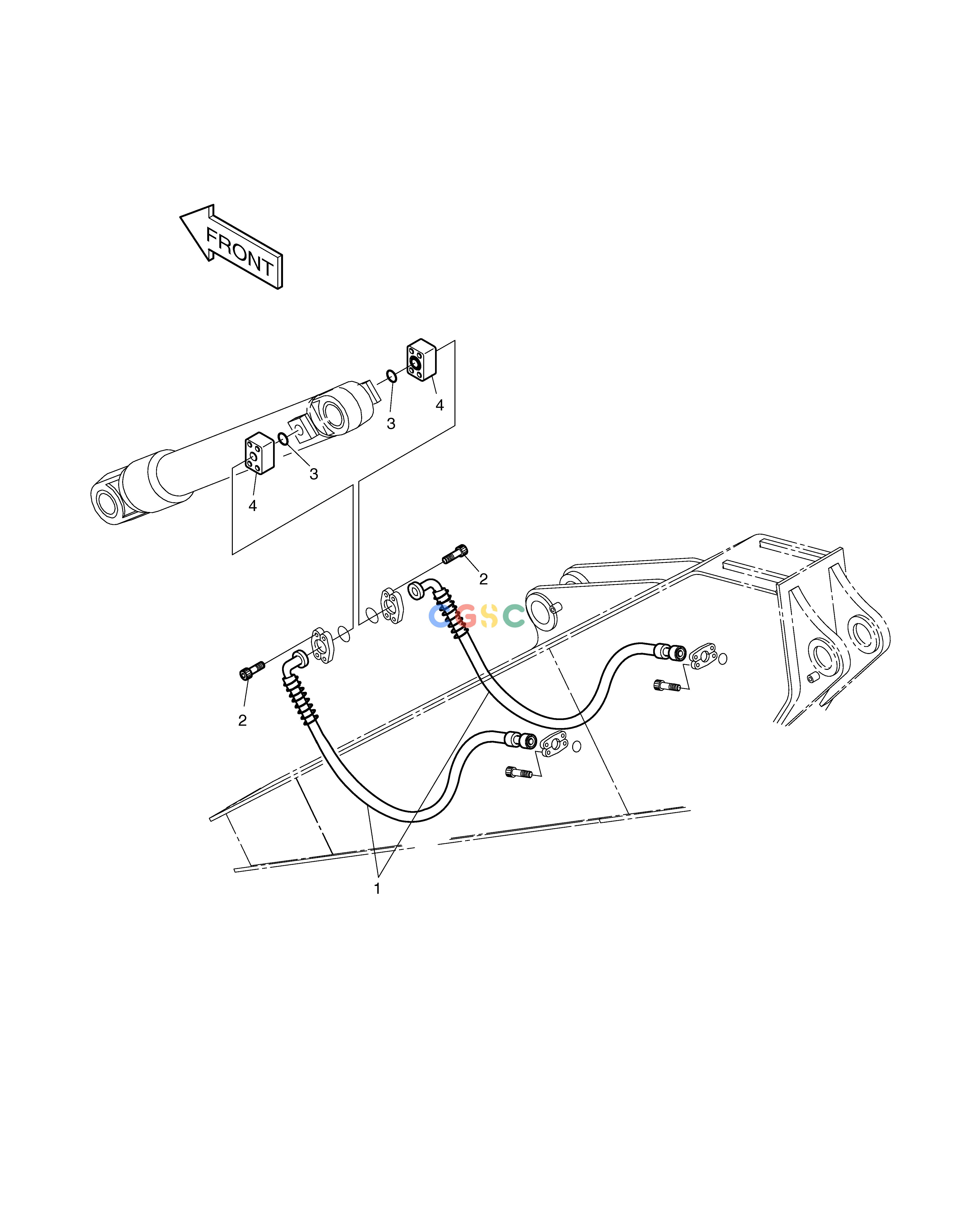 斗山零件查询ARM PIPING-ARM 3.5m SOLAR 230LC-V Doosan parts catalog online