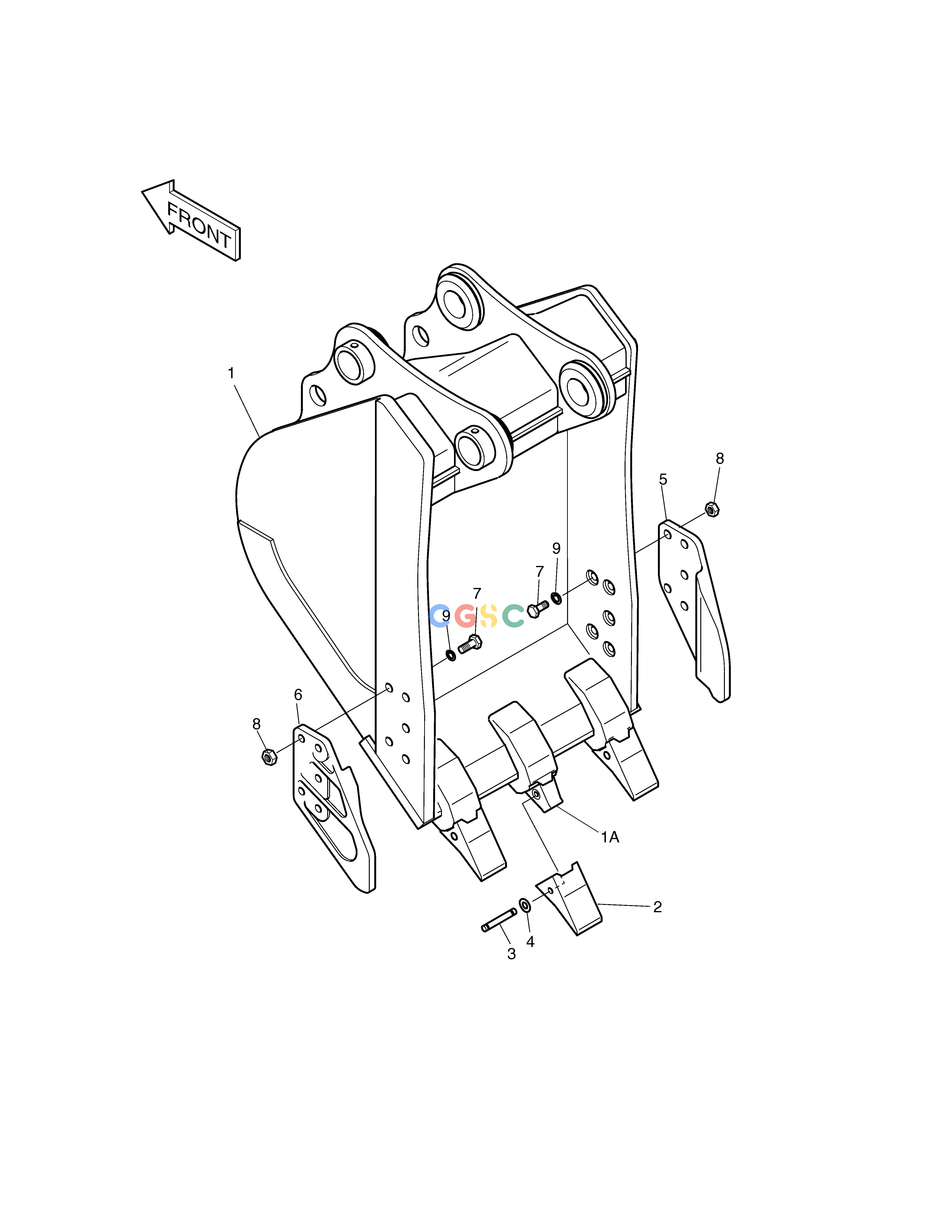斗山零件查询BUCKET-0.50m³ SOLAR 230LC-V Doosan parts catalog online
