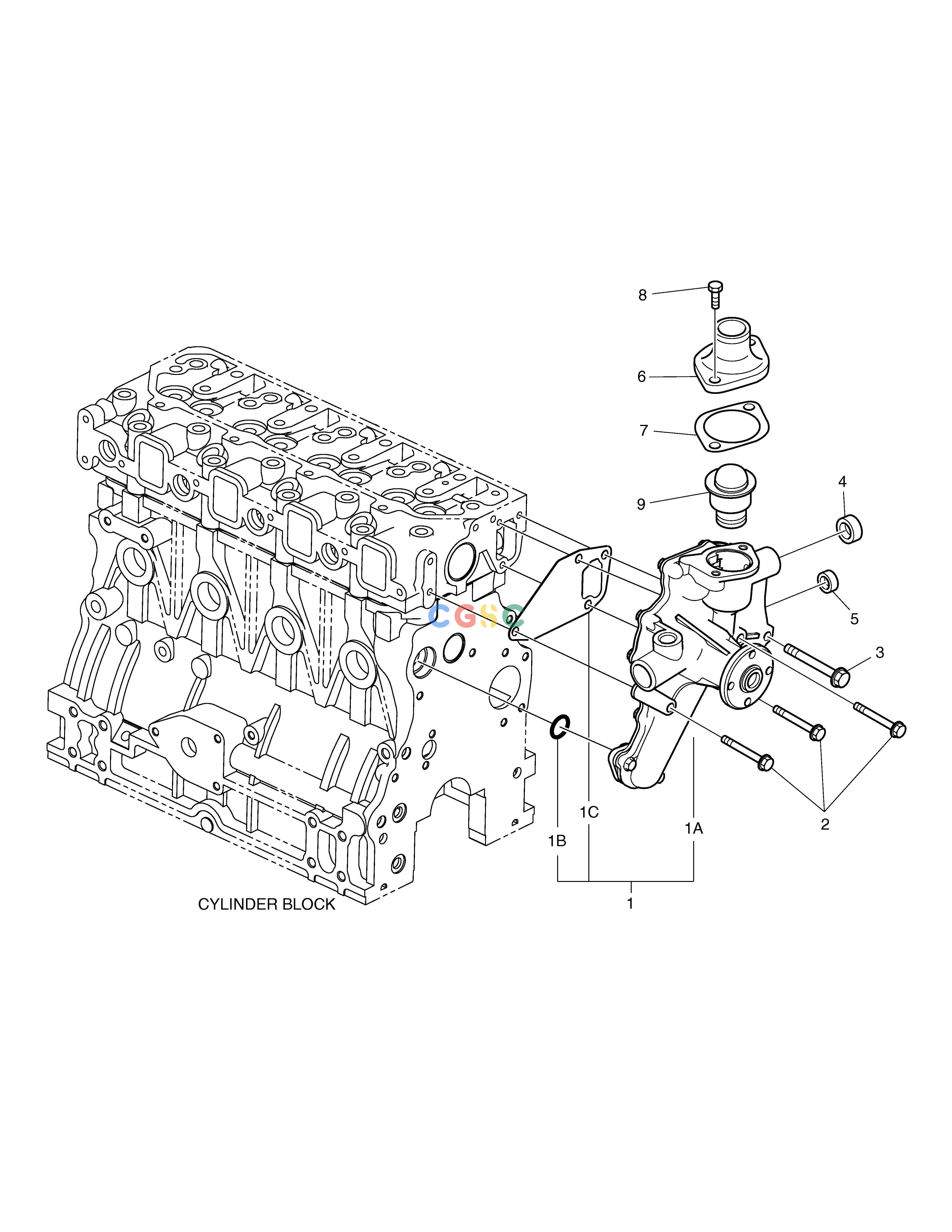 斗山零件查询WATER PUMP 440 PLUS Doosan parts catalog online