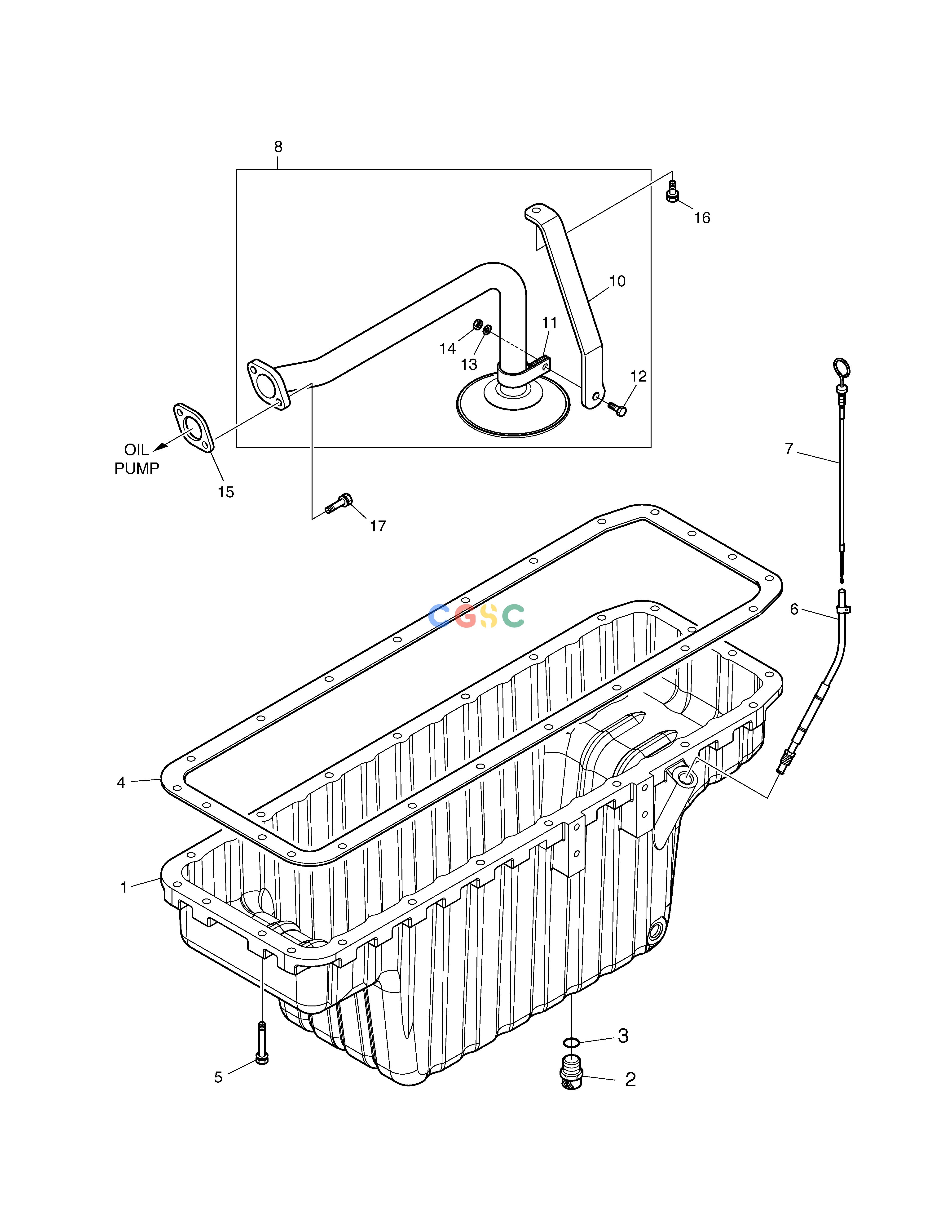 斗山零件查询OIL PAN TXC225LC-2 Doosan parts catalog online