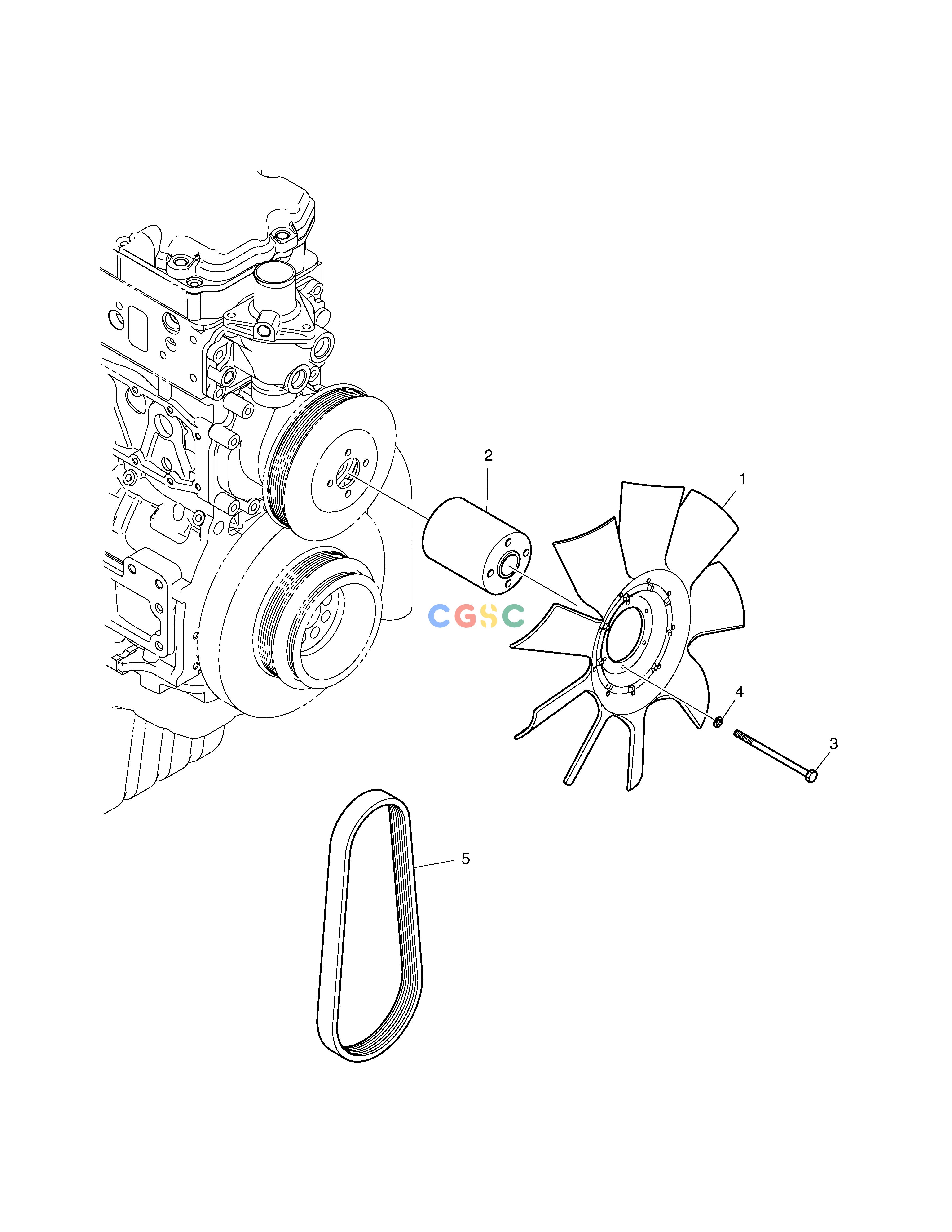 斗山零件查询COOLING FAN TXC225LC-2 Doosan parts catalog online