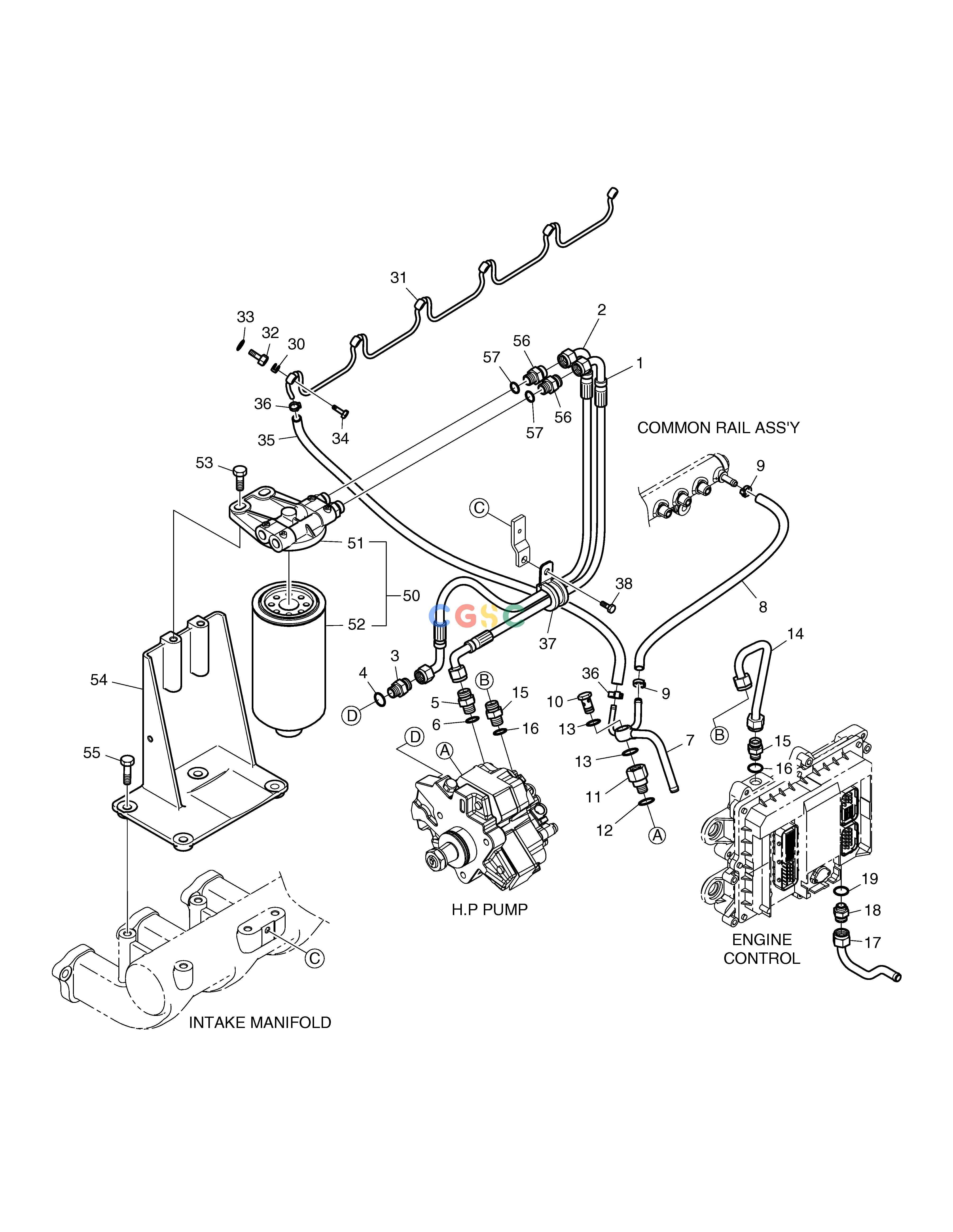 斗山零件查询FUEL SYSTEM TXC225LC-2 Doosan parts catalog online