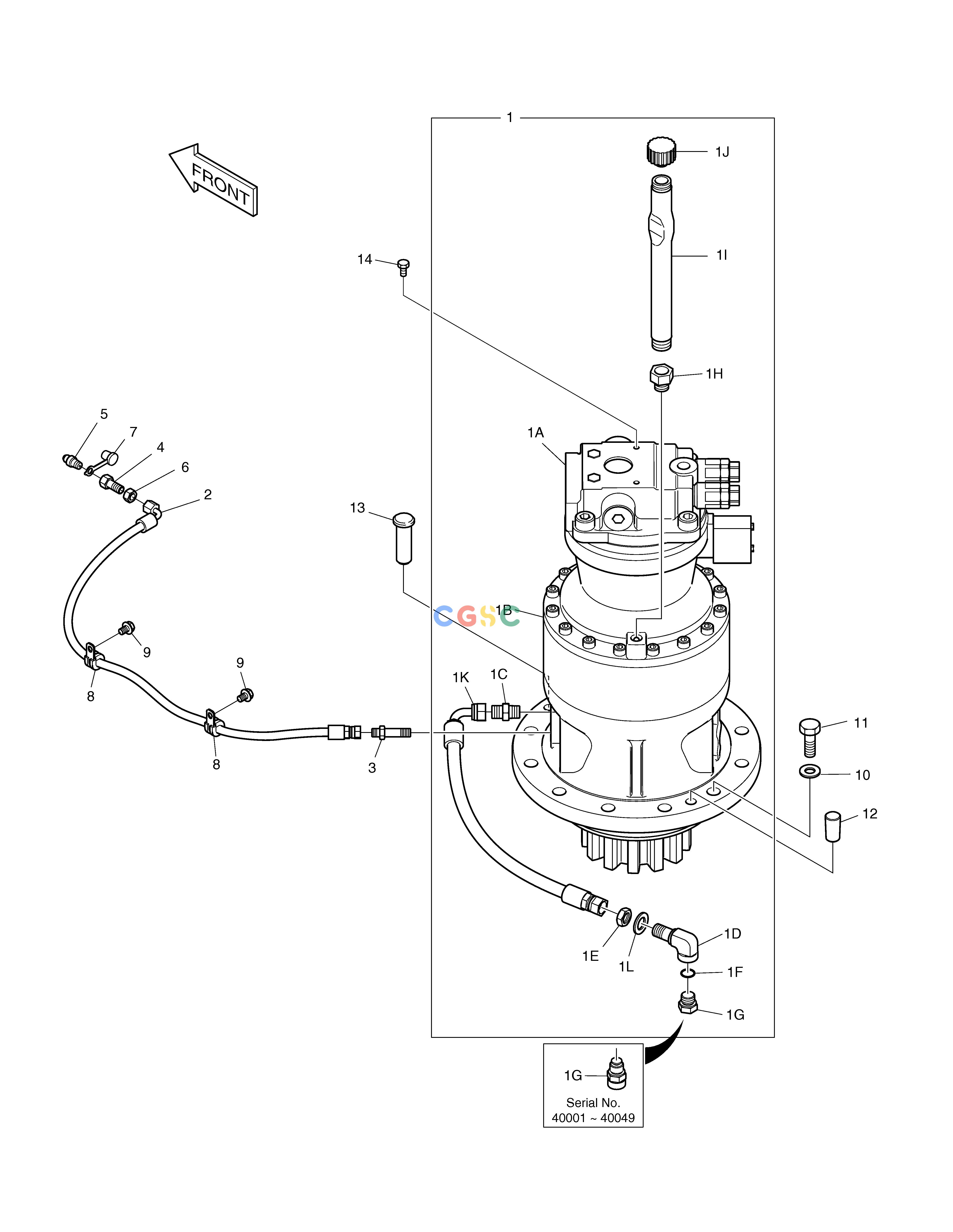 斗山零件查询SWING MOTOR TXC225LC-2 Doosan parts catalog online