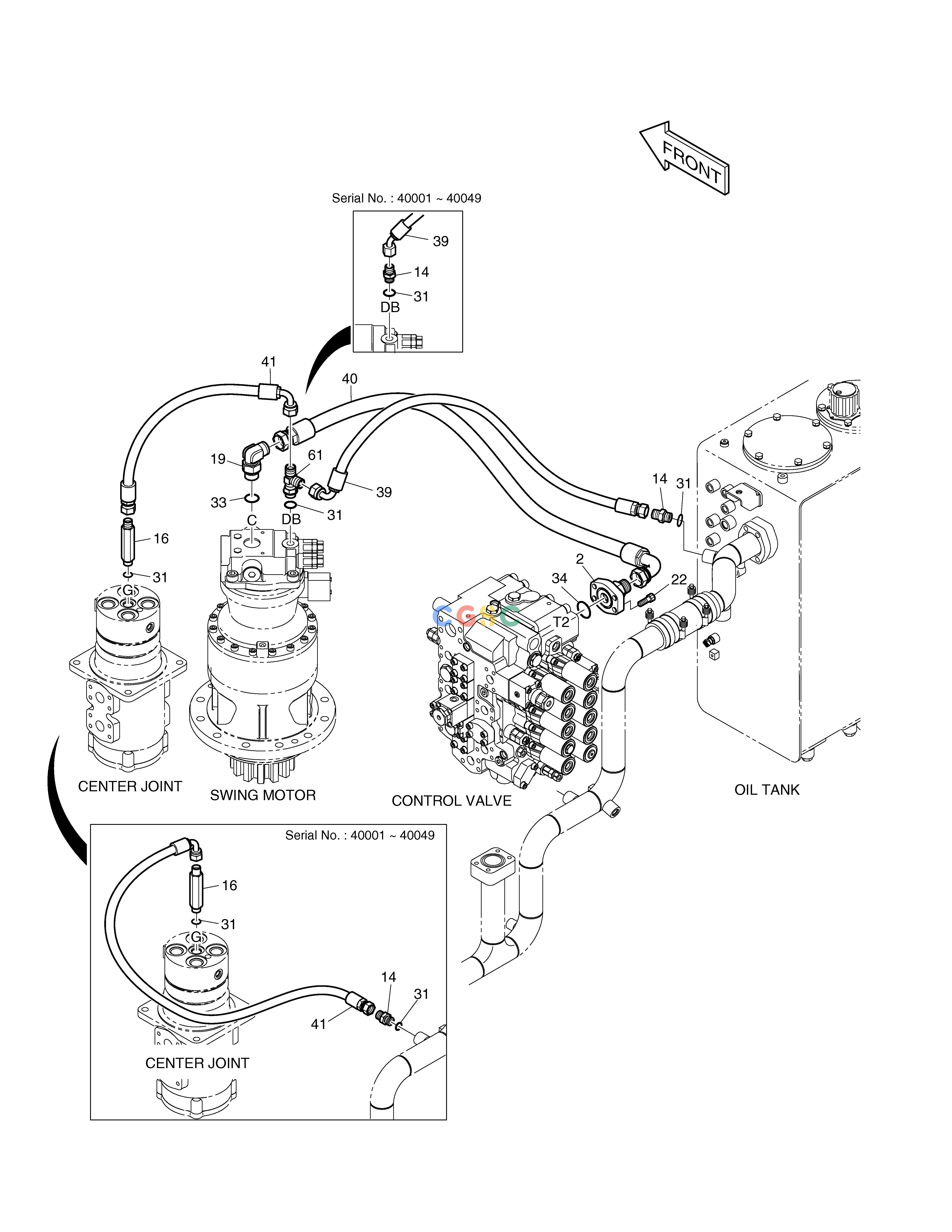 斗山零件查询OIL COOLER PIPING(3) TXC225LC-2 Doosan parts catalog online