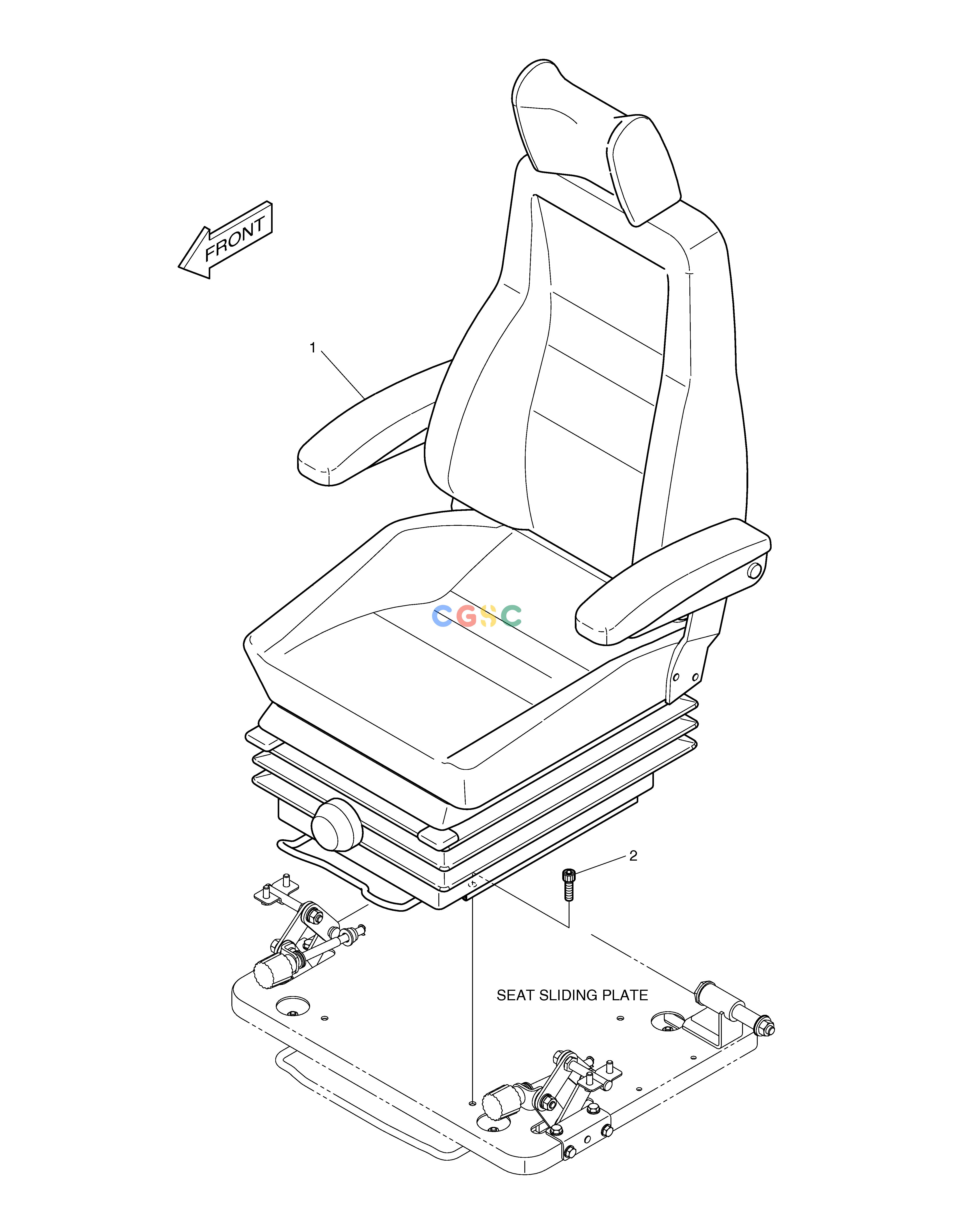 斗山零件查询SEAT MOUNTING TXC225LC-2 Doosan parts catalog online