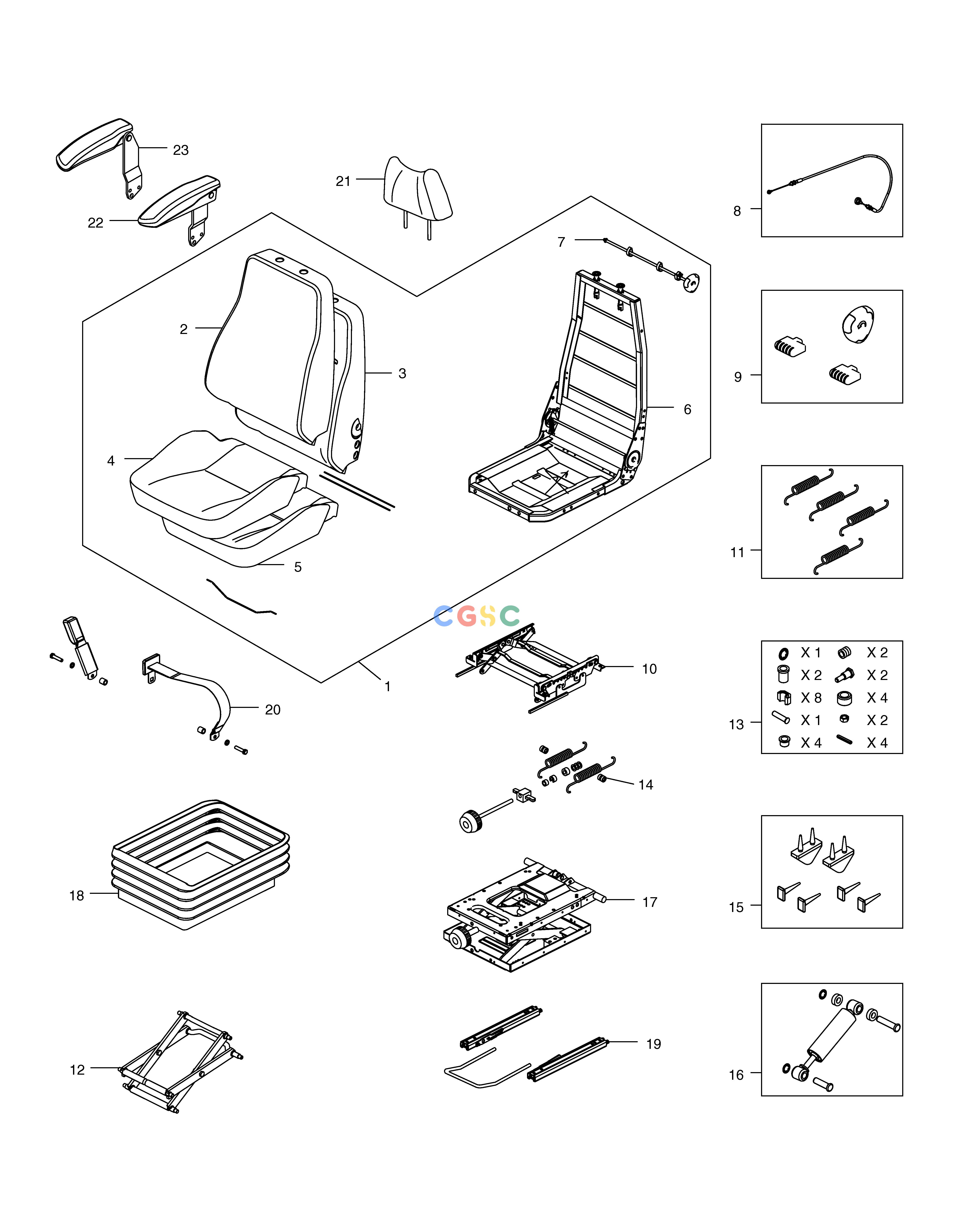 斗山零件查询SEAT TXC225LC-2 Doosan parts catalog online