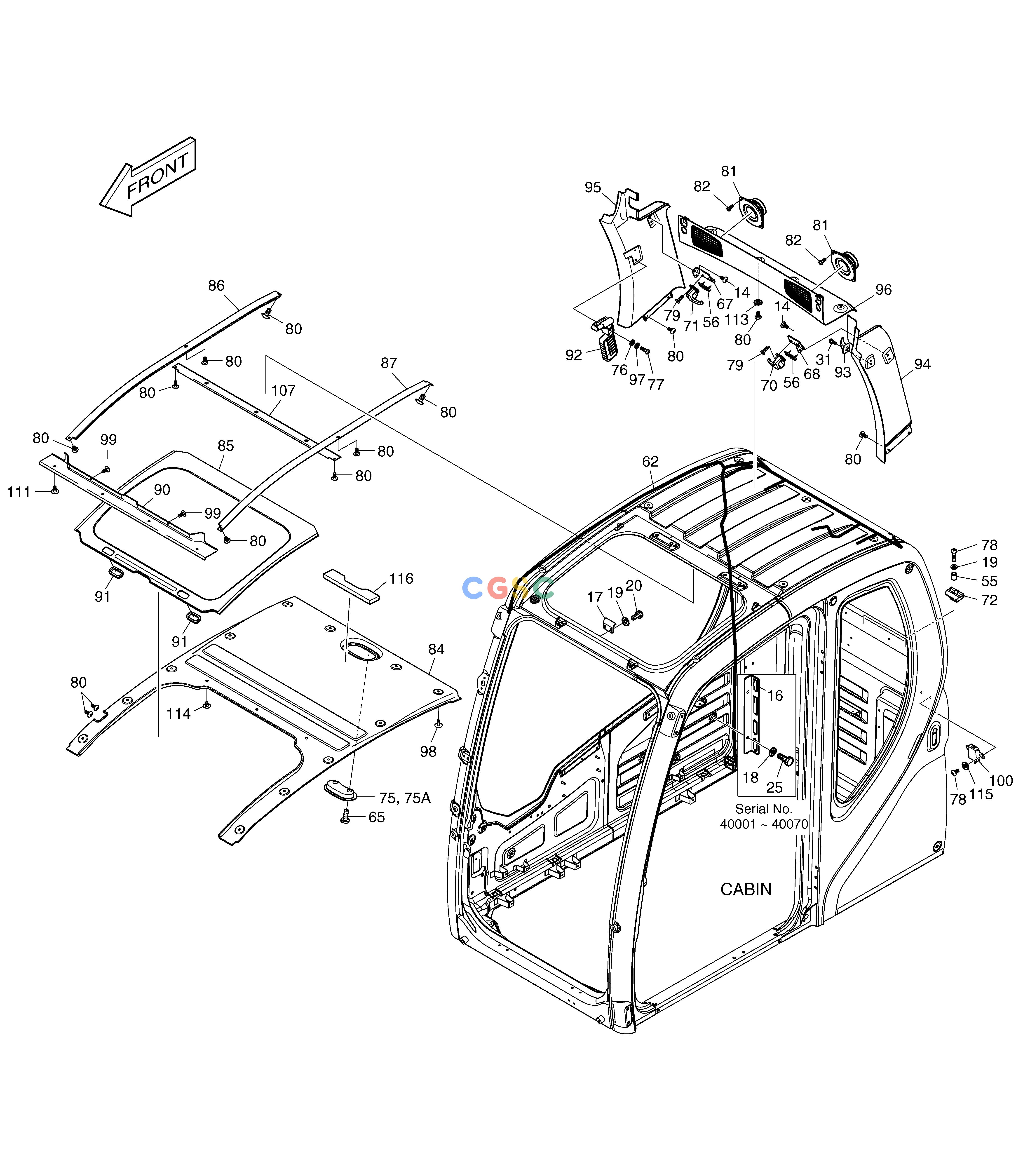 斗山零件查询CABIN(3) TXC225LC-2 Doosan parts catalog online
