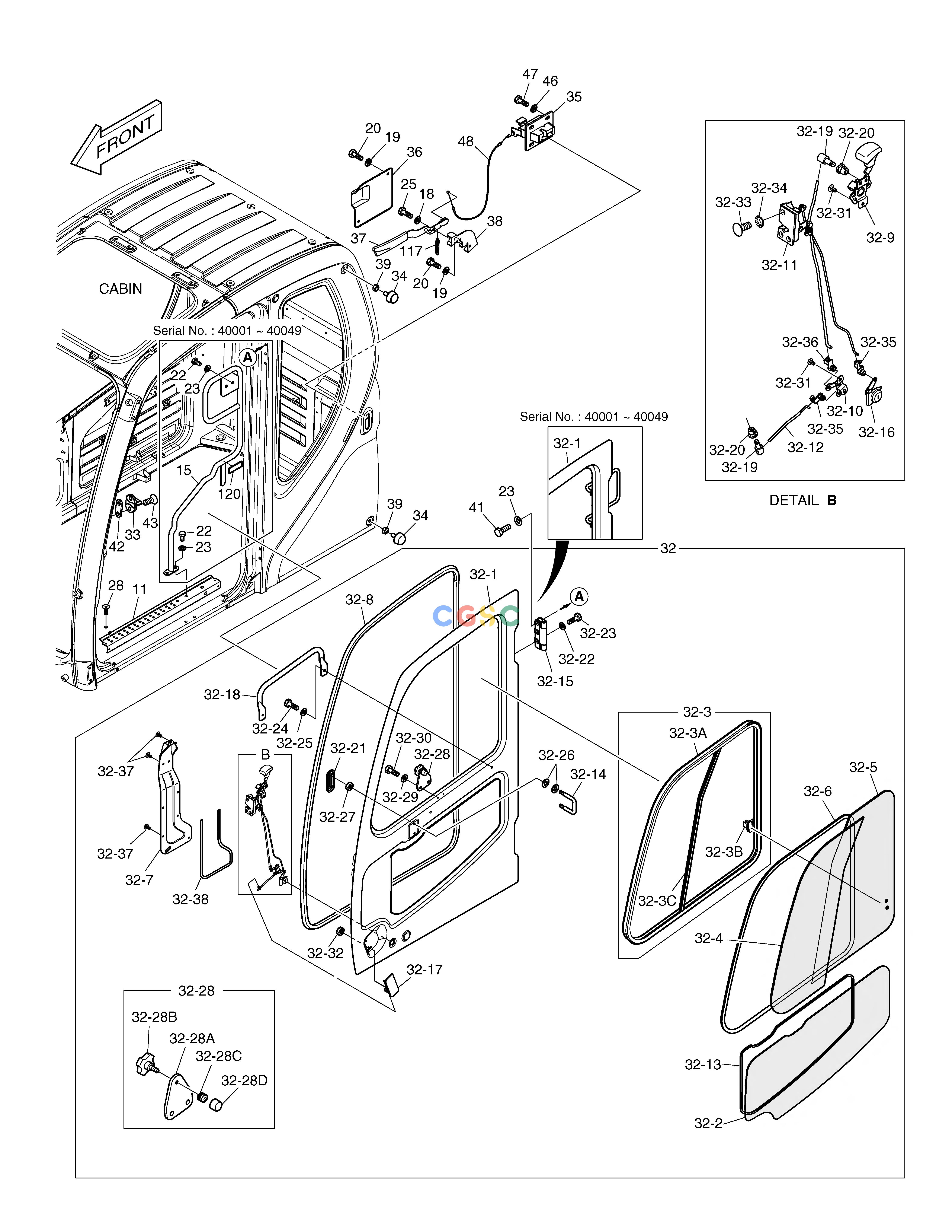 斗山零件查询CABIN(4) TXC225LC-2 Doosan parts catalog online