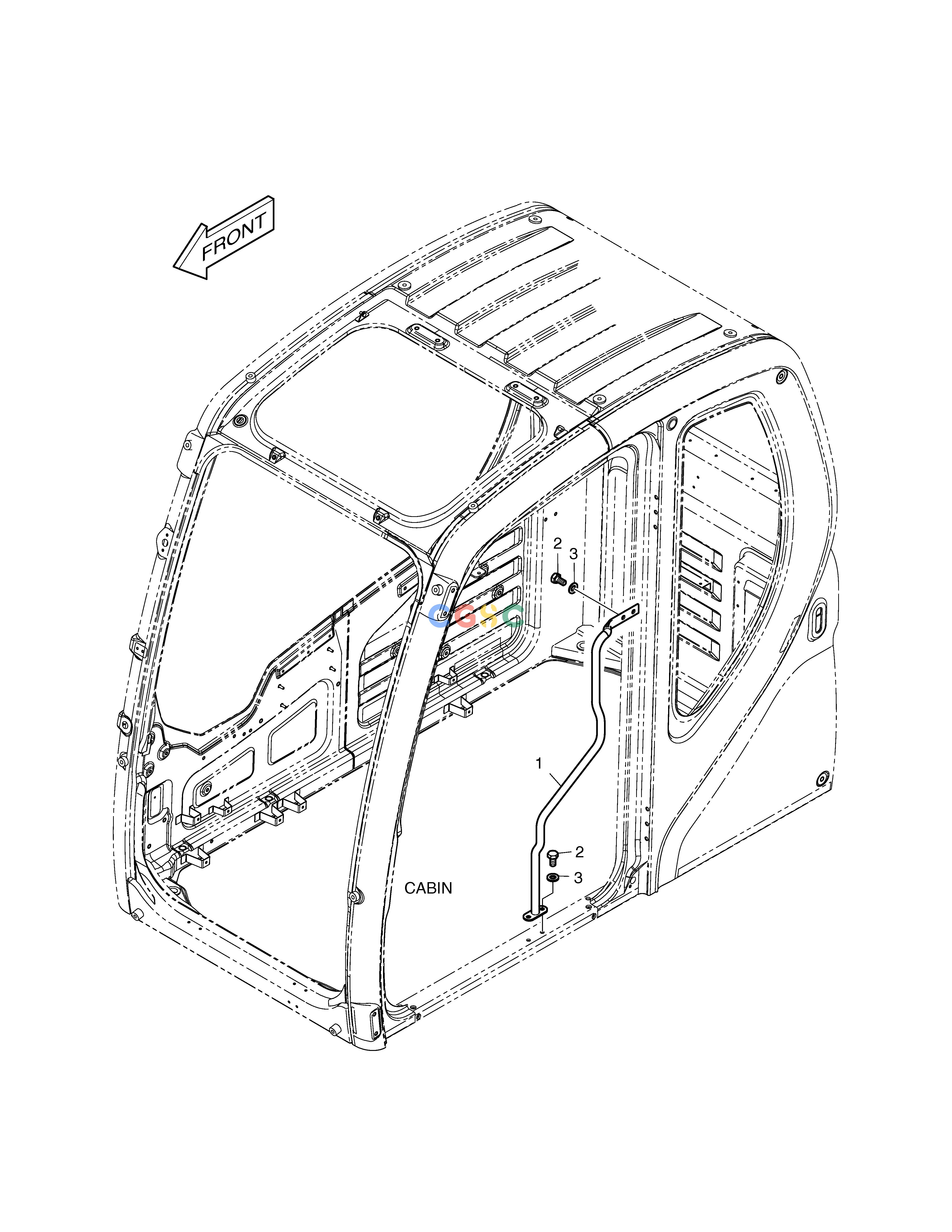 斗山零件查询HANDLE - CABIN TXC225LC-2 Doosan parts catalog online