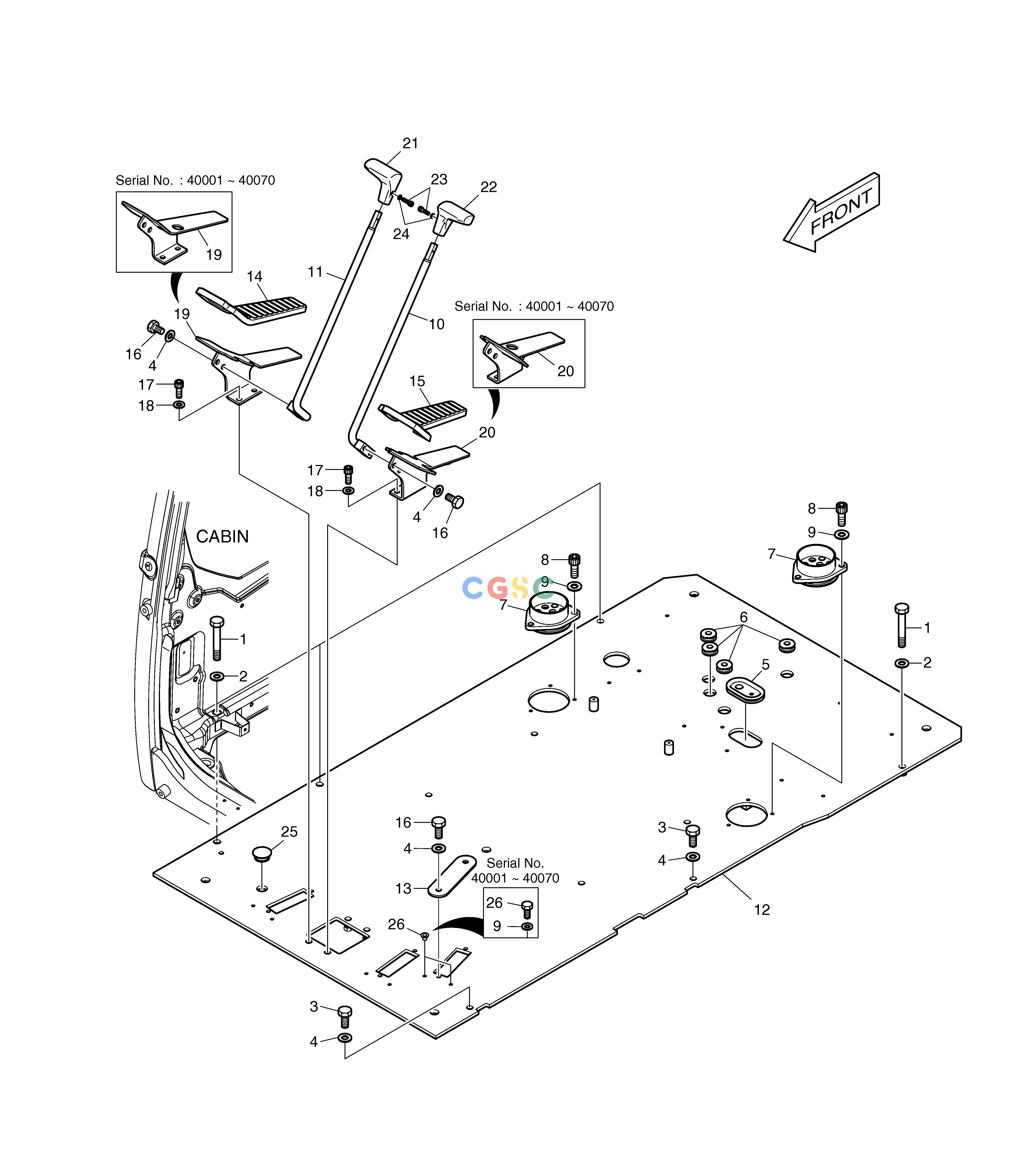 斗山零件查询FLOOR PLATE TXC225LC-2 Doosan parts catalog online