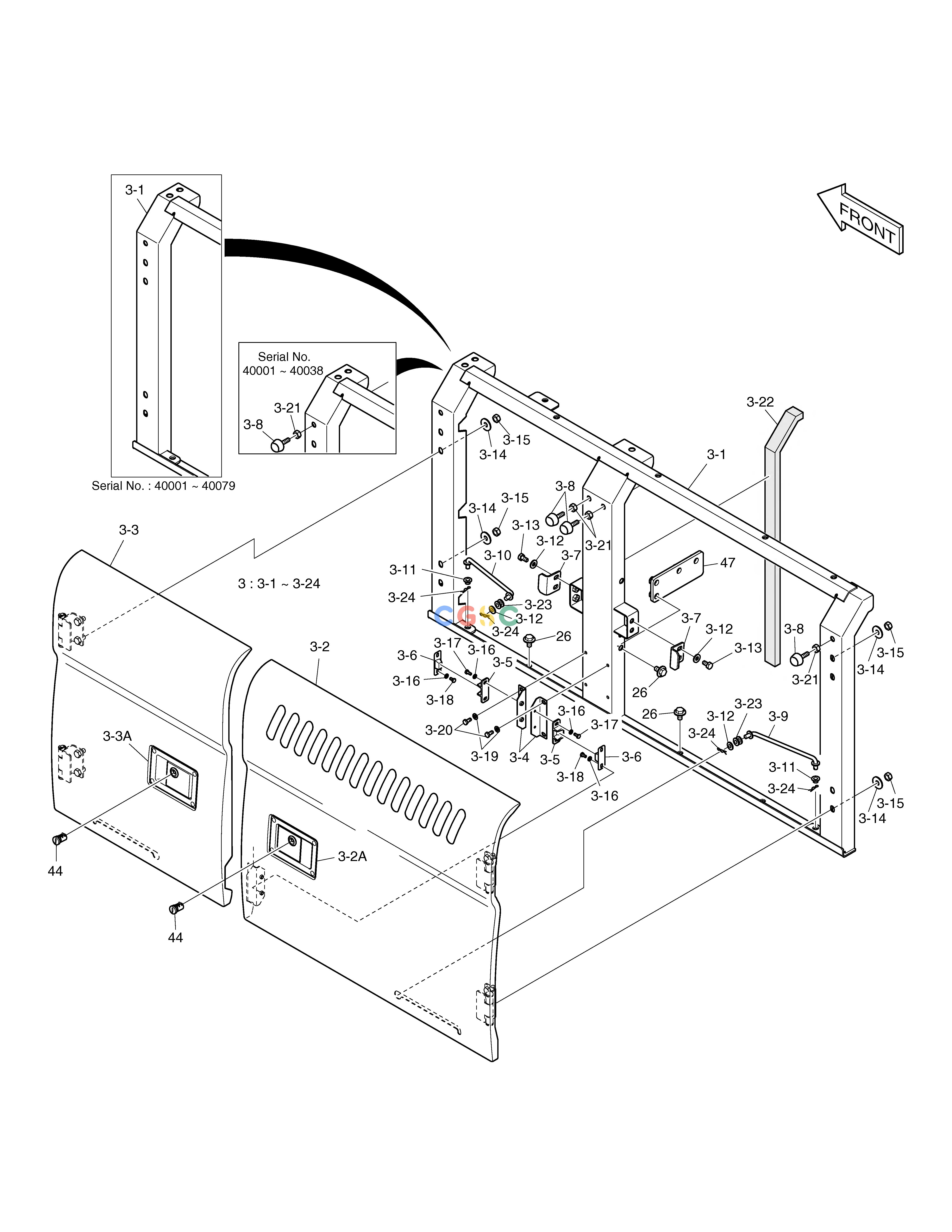 斗山零件查询SIDE DOOR - L.H TXC225LC-2 Doosan parts catalog online