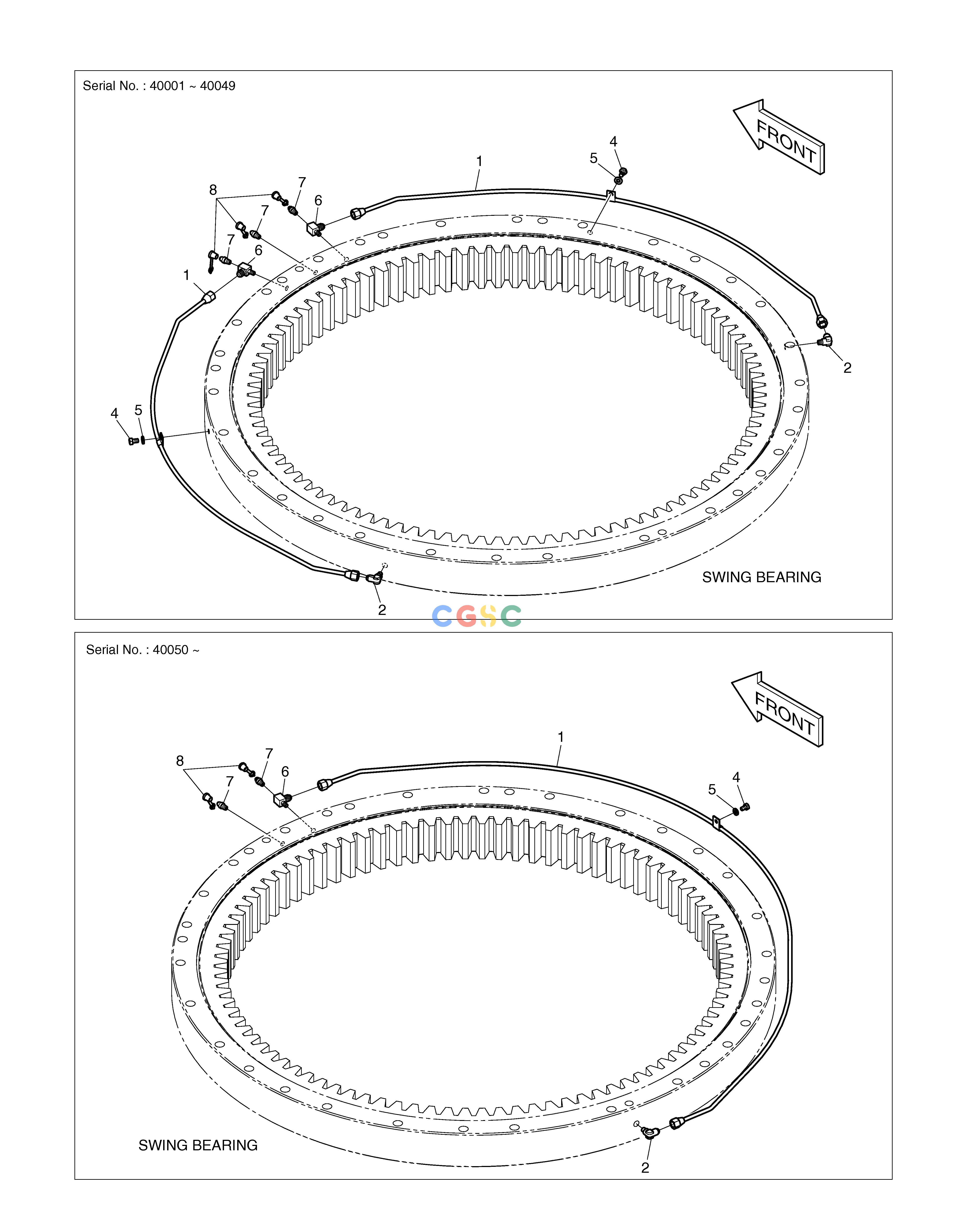 斗山零件查询LUBRICATION PIPING TXC225LC-2 Doosan parts catalog online