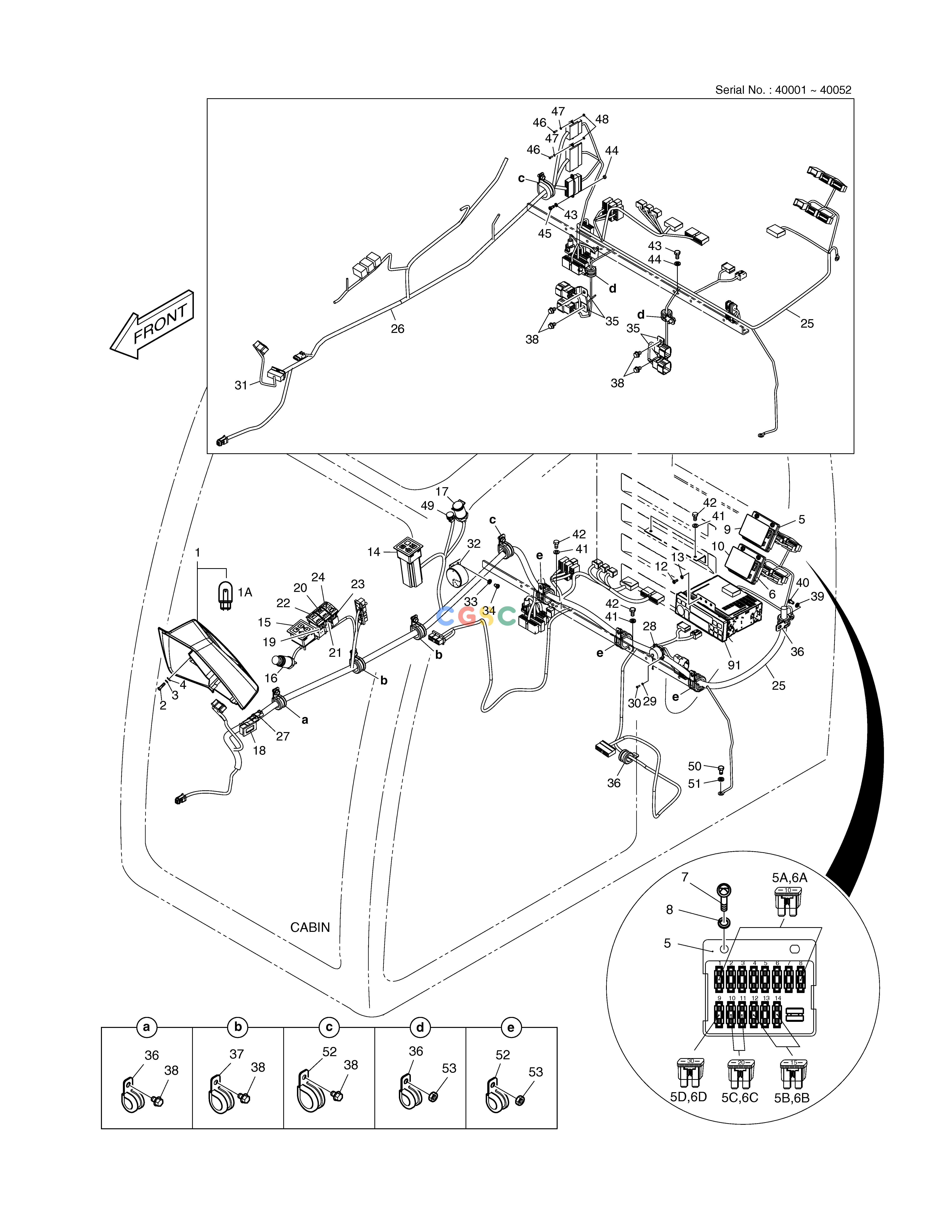 斗山零件查询ELECTRIC PARTS - CABIN TXC225LC-2 Doosan parts catalog online
