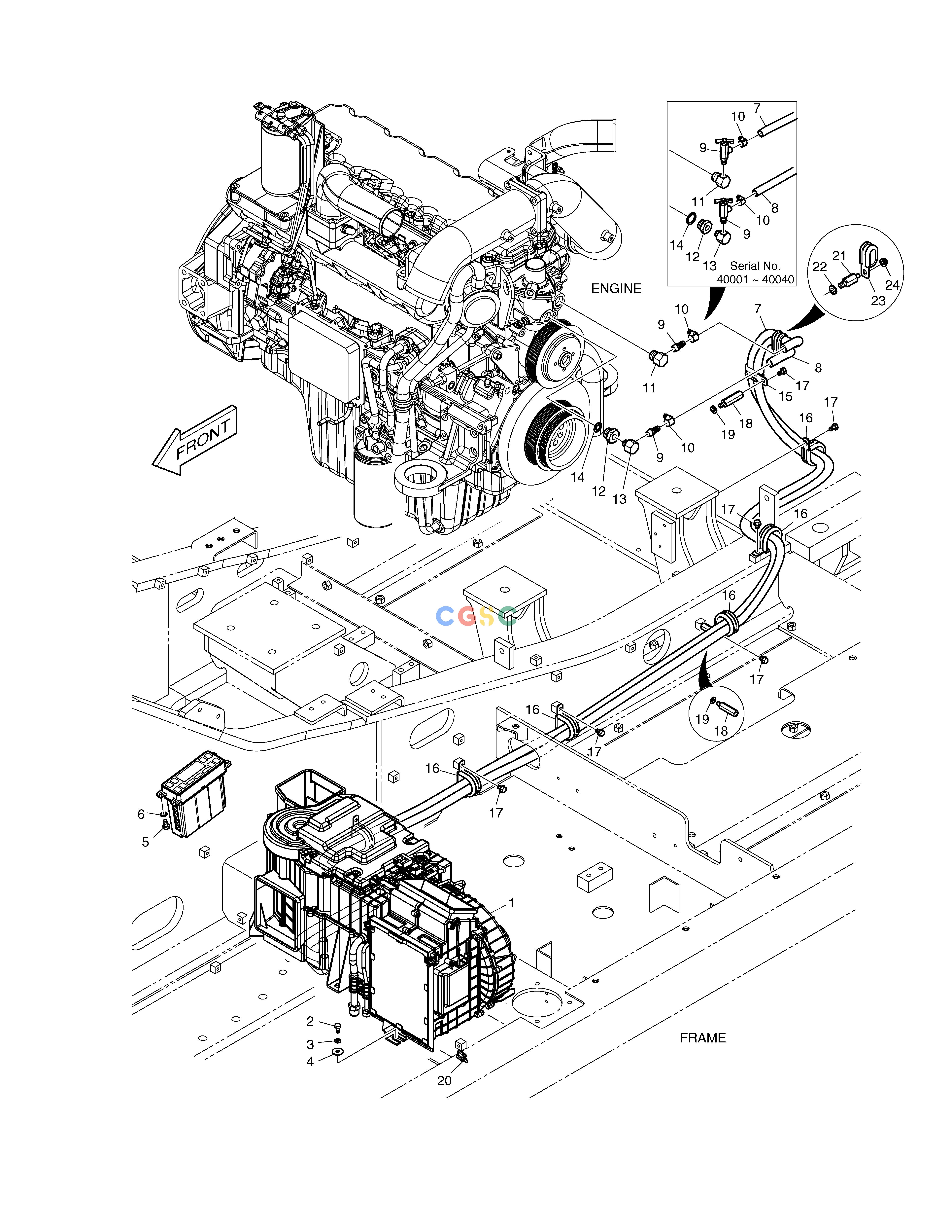斗山零件查询HEATER PIPING TXC225LC-2 Doosan parts catalog online