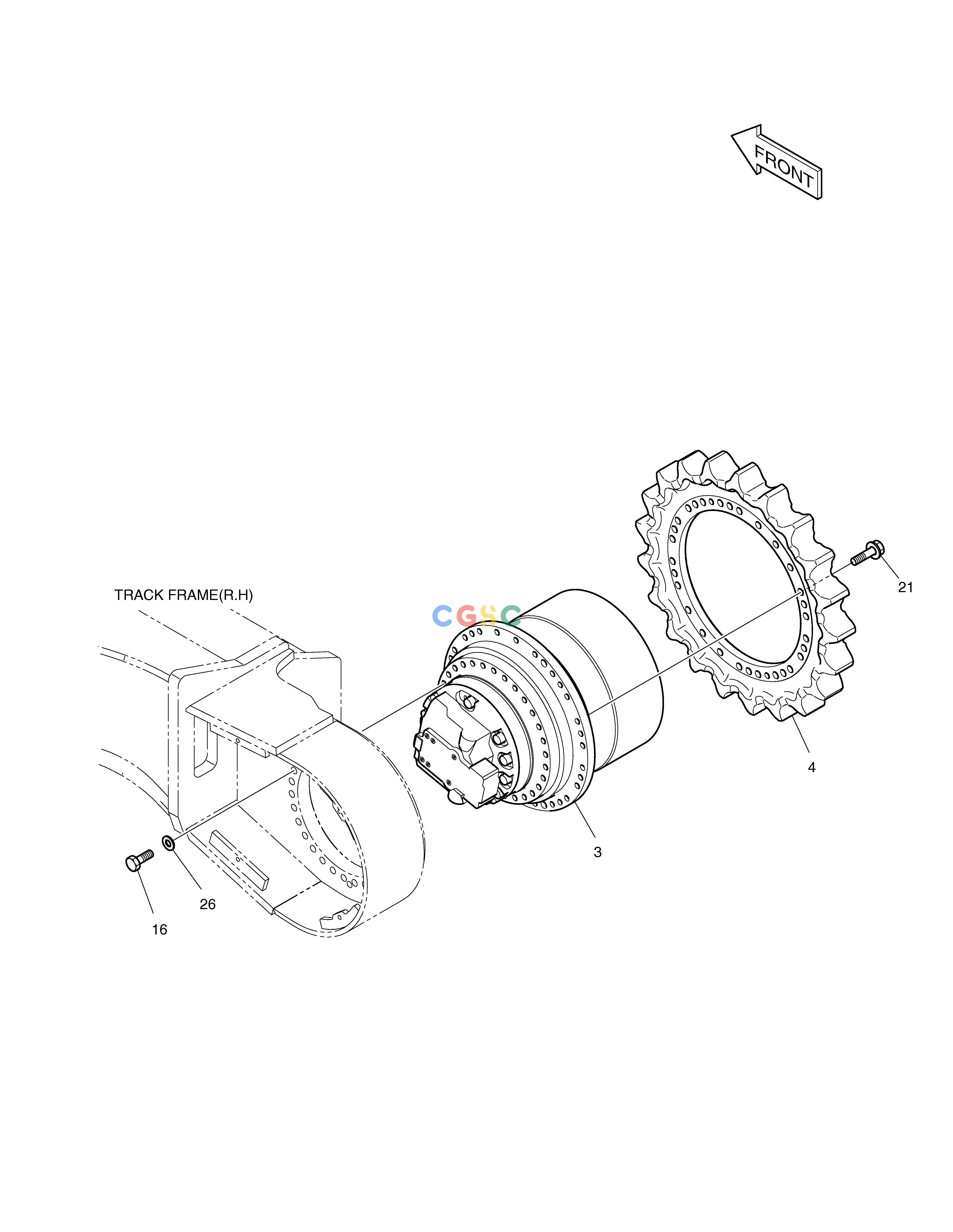 斗山零件查询TRAVEL DEVICE TXC225LC-2 Doosan parts catalog online