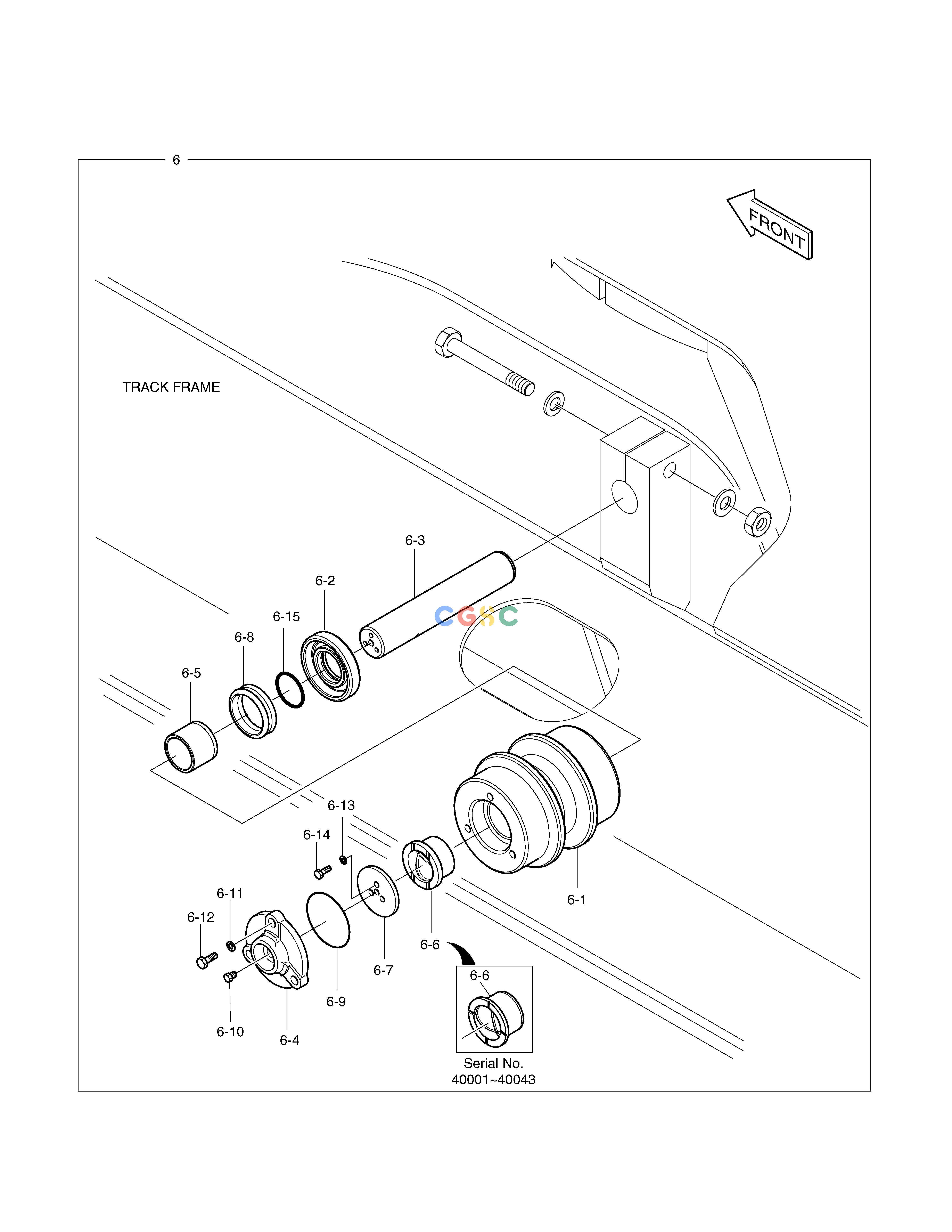 斗山零件查询UPPER ROLLER TXC225LC-2 Doosan parts catalog online
