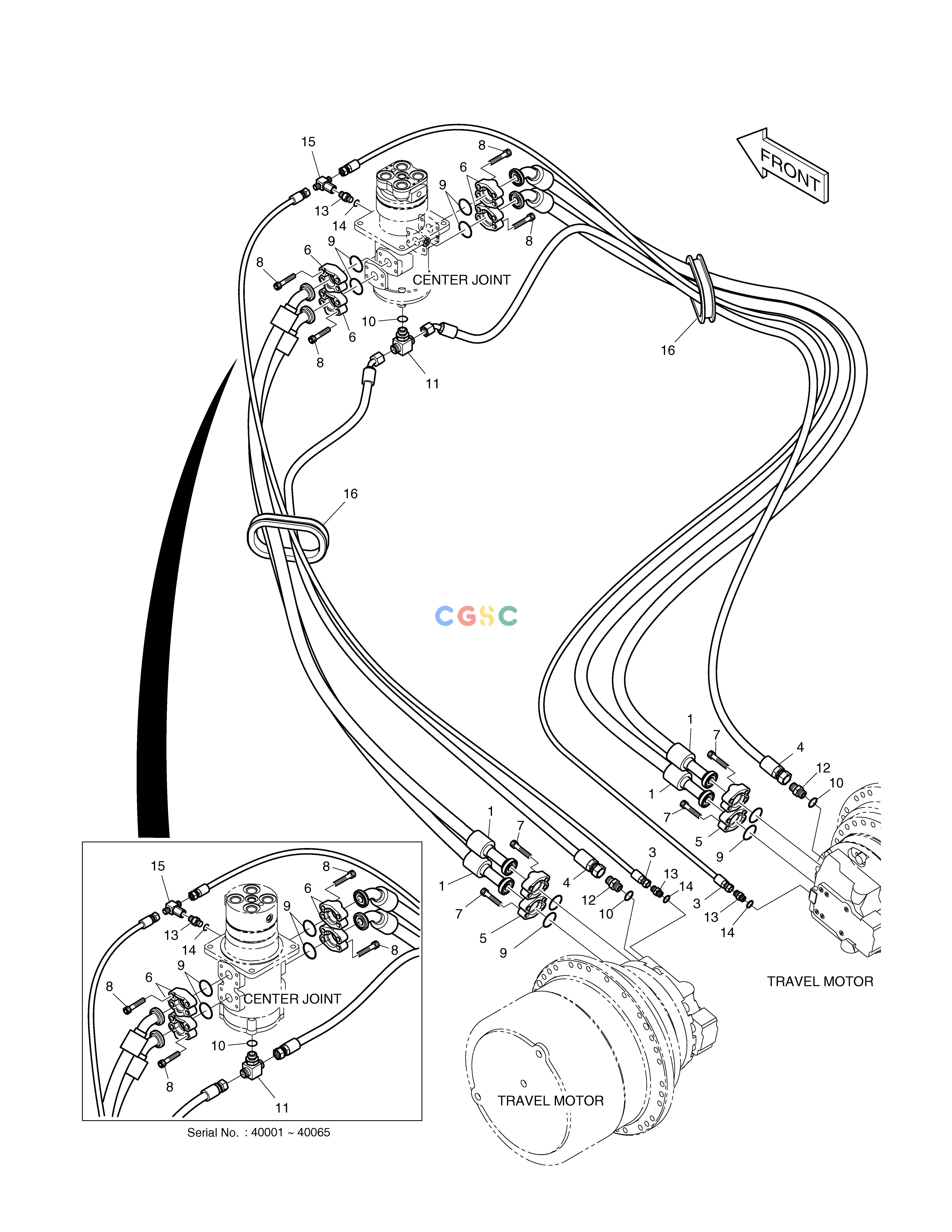 斗山零件查询TRAVEL PIPING TXC225LC-2 Doosan parts catalog online