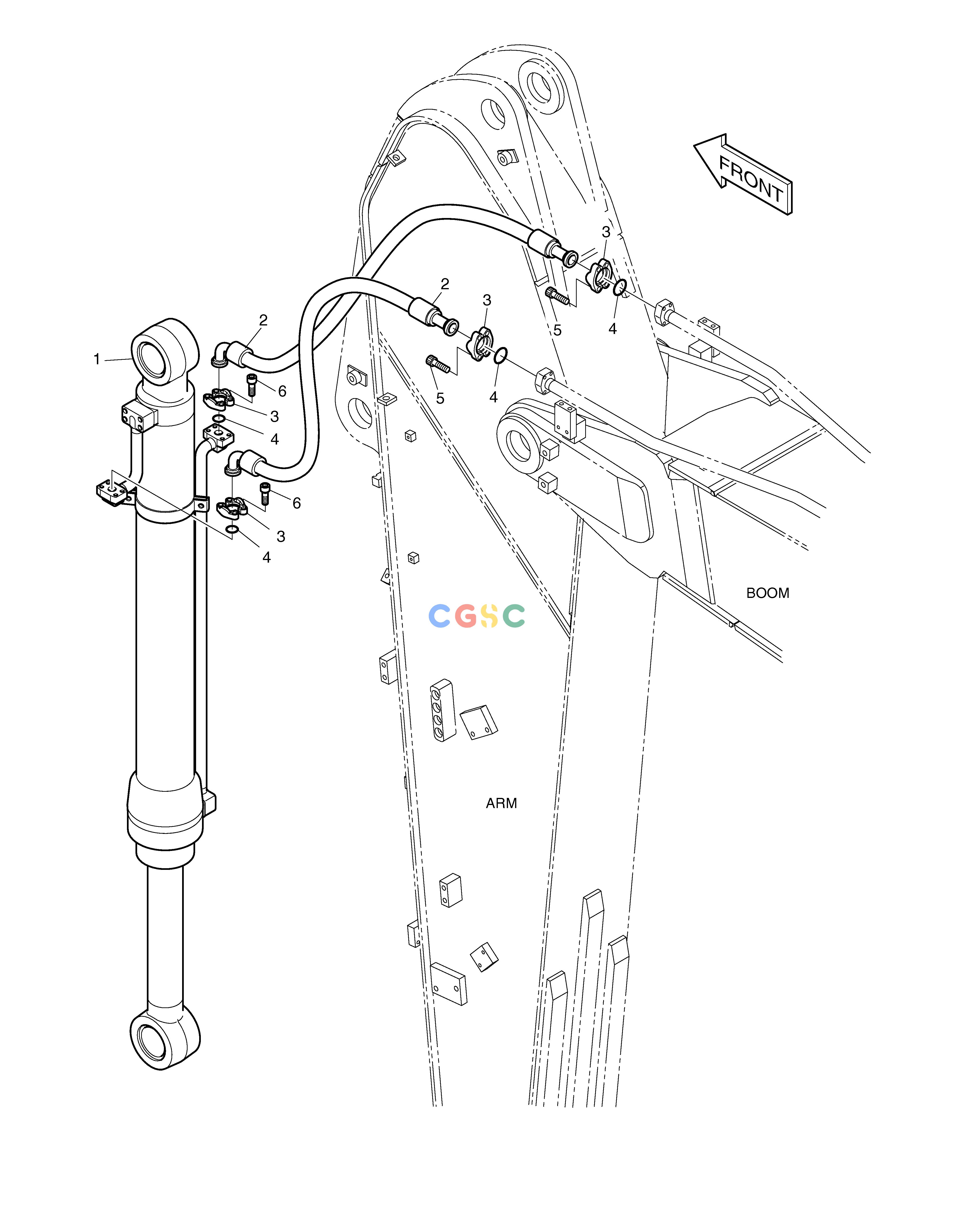 斗山零件查询ARM PIPING TXC225LC-2 Doosan parts catalog online