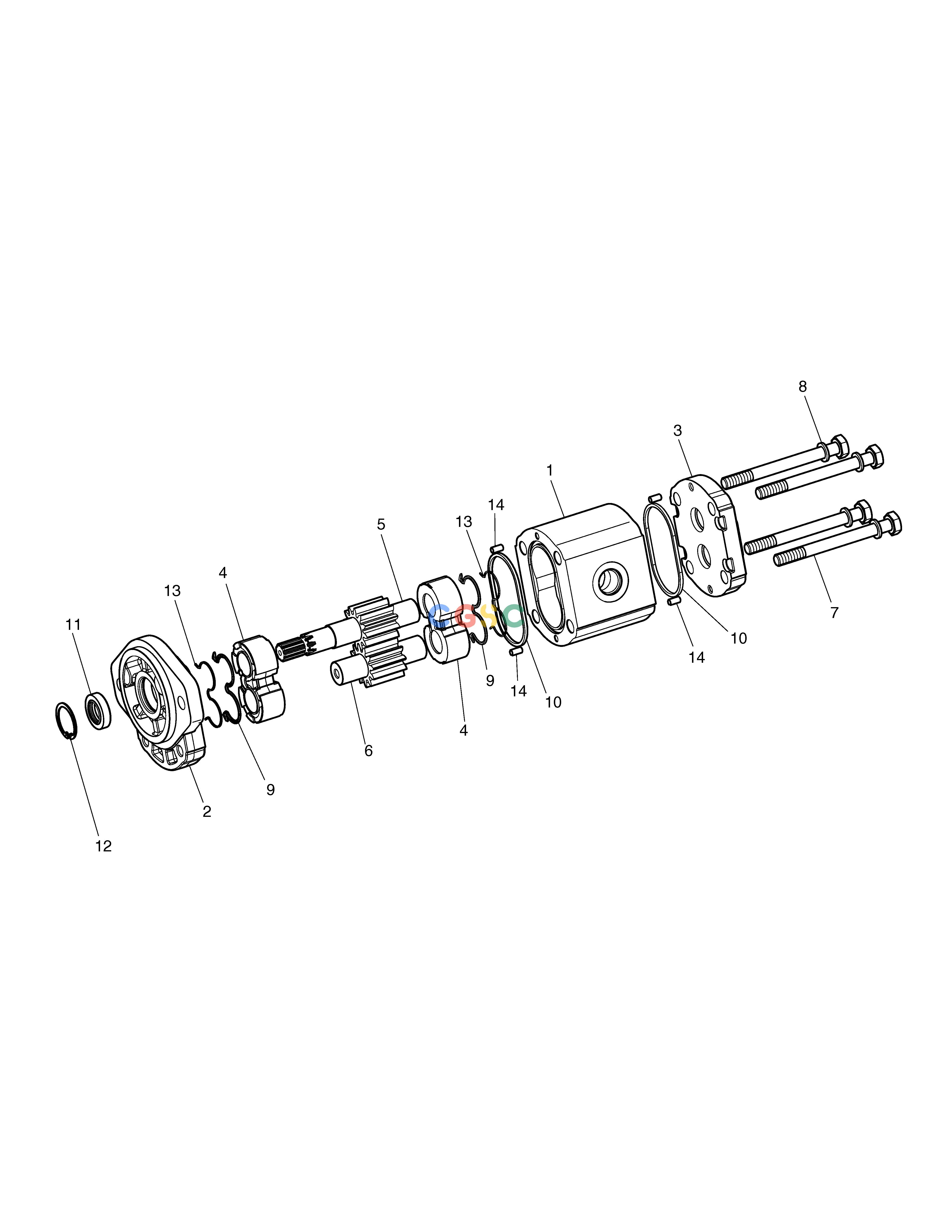 斗山零件查询GEAR PUMP-ROTATION TXC225LC-2 Doosan parts catalog online