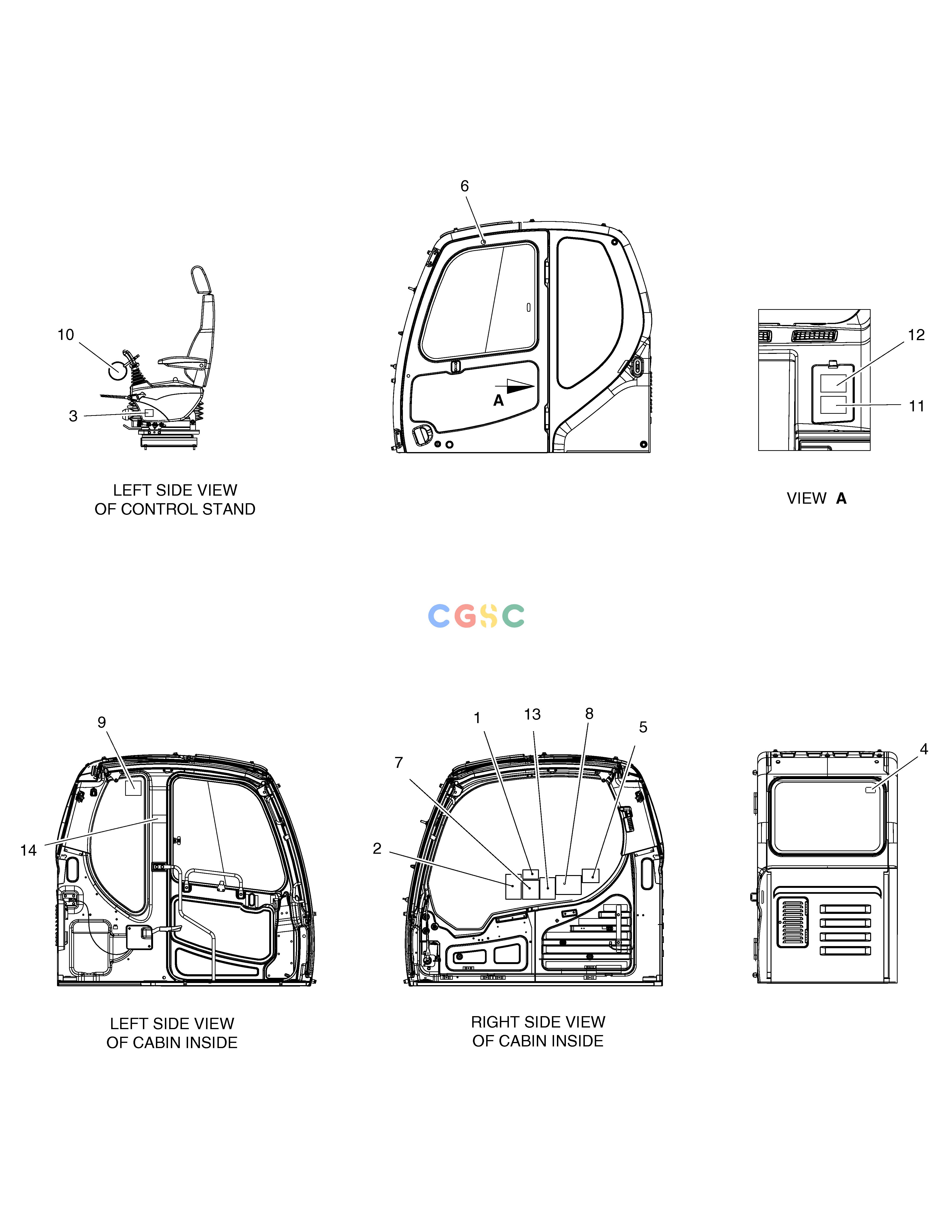 斗山零件查询DECAL - CABIN TXC225LC-2 Doosan parts catalog online