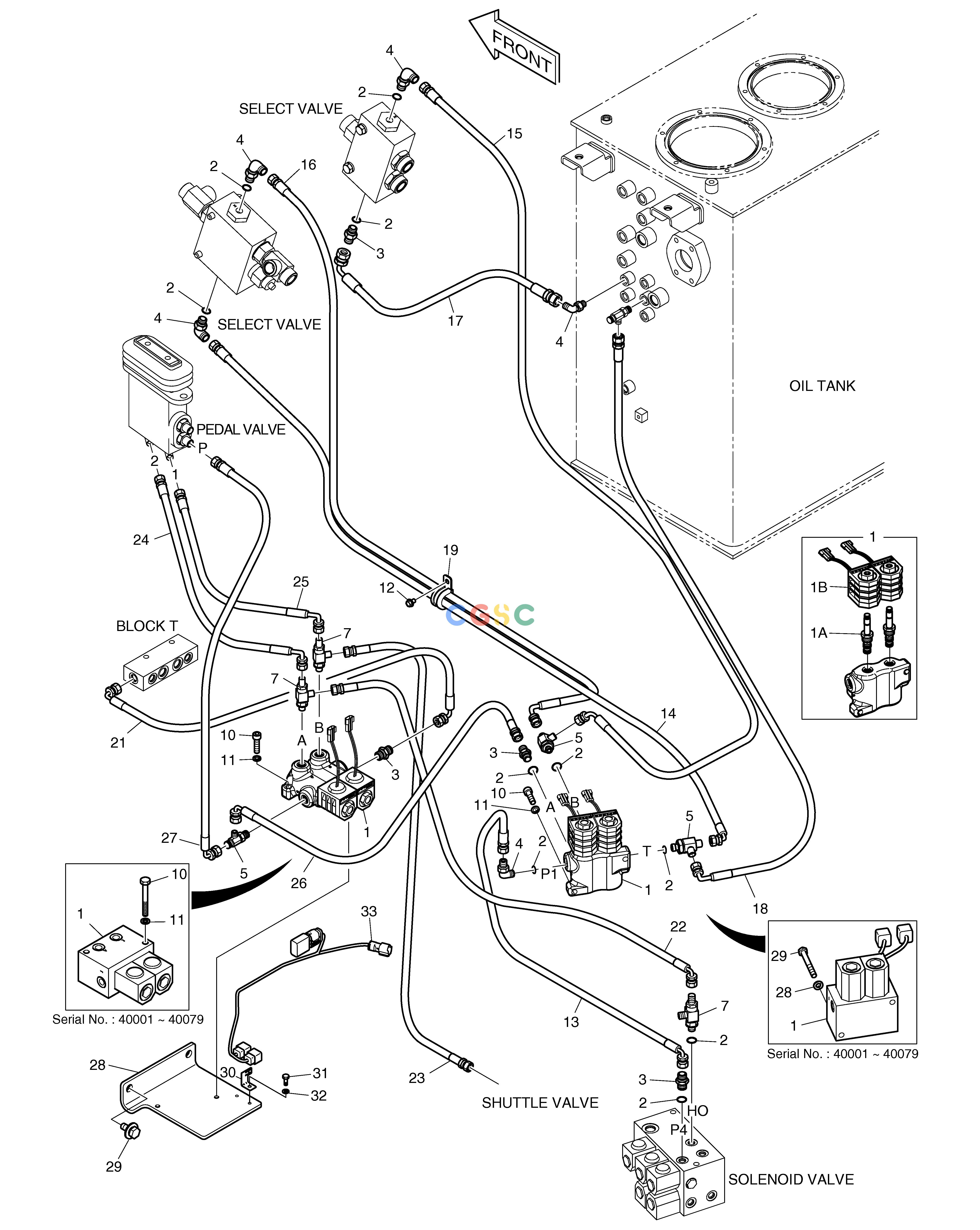 斗山零件查询PILOT PIPING - TWO WAY(1) TXC225LC-2 Doosan parts catalog online